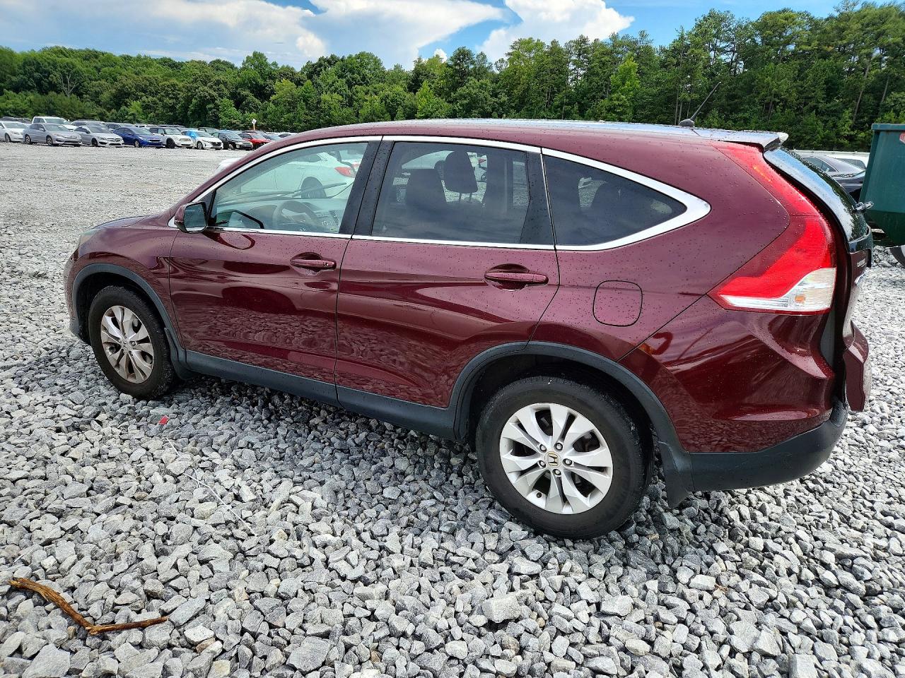 2014 Honda Cr-v Ex Burgundy vin: 5J6RM3H57EL045594