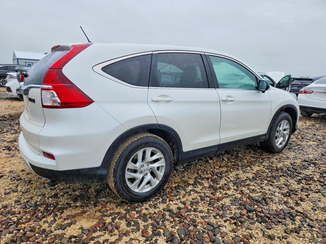 2015 Honda Cr-v Ex White vin: 5J6RM3H57FL004254