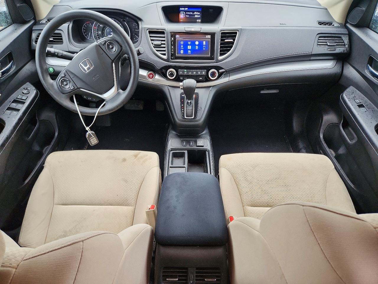 2015 Honda Cr-v Ex White vin: 5J6RM3H57FL004254