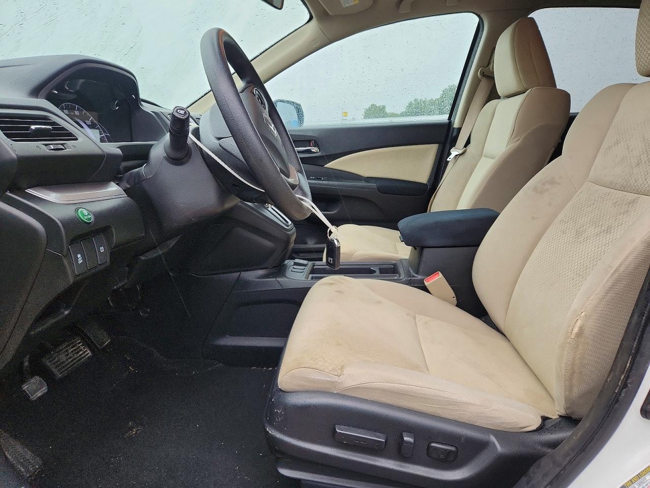 2015 Honda Cr-v Ex White vin: 5J6RM3H57FL004254