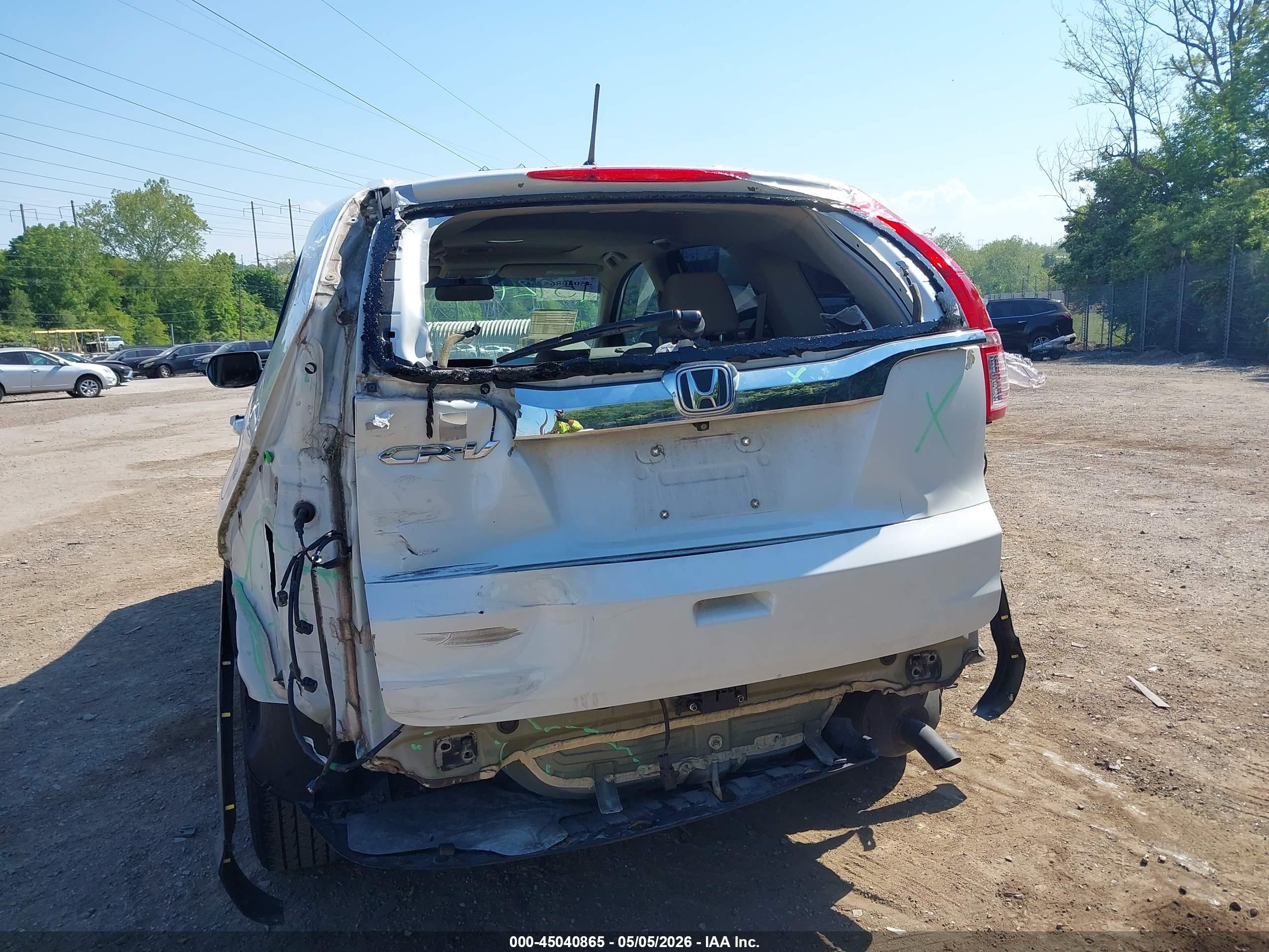 2015 Honda Cr-v Ex Белый vin: 5J6RM3H57FL008837