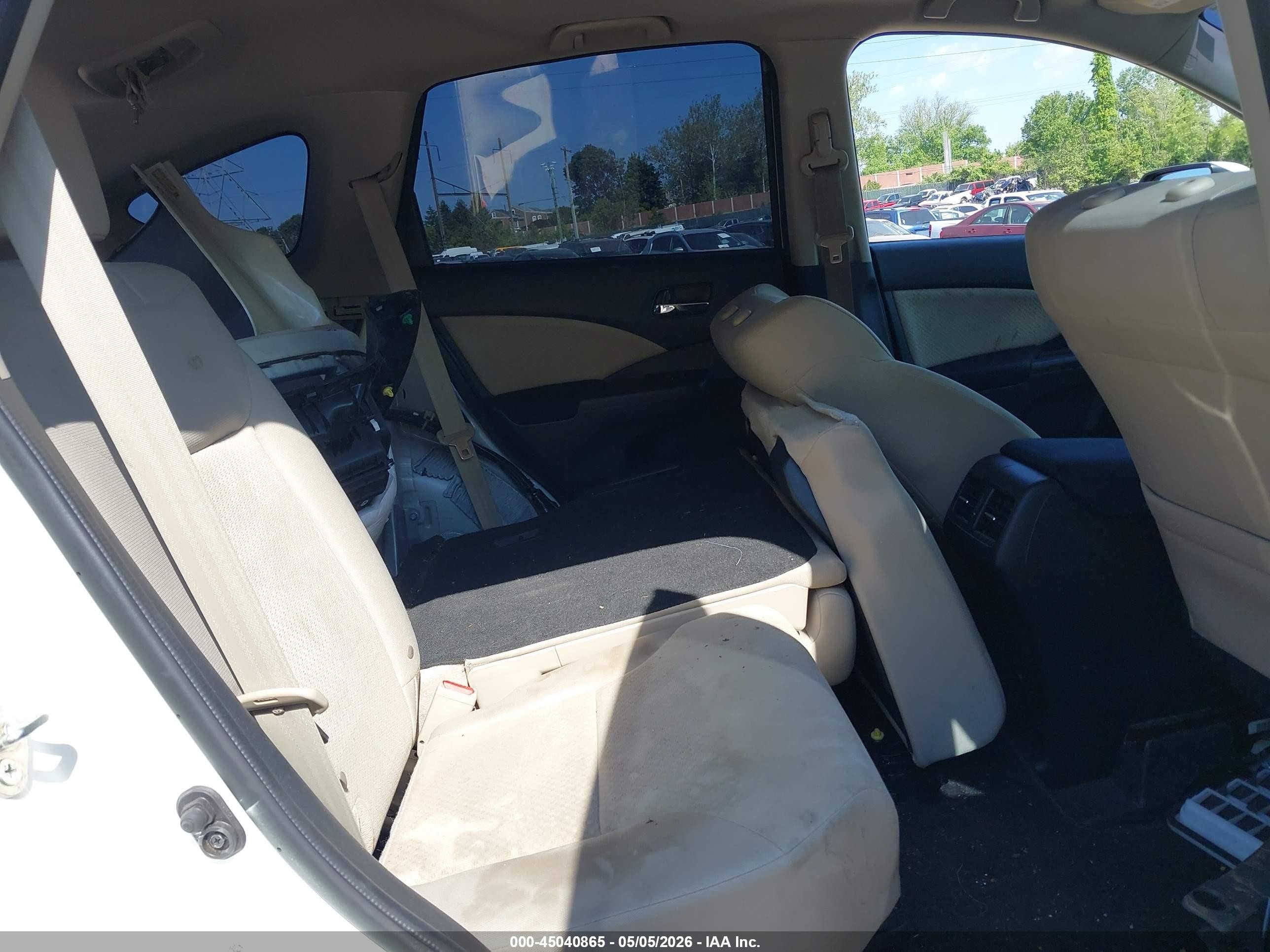 2015 Honda Cr-v Ex Белый vin: 5J6RM3H57FL008837