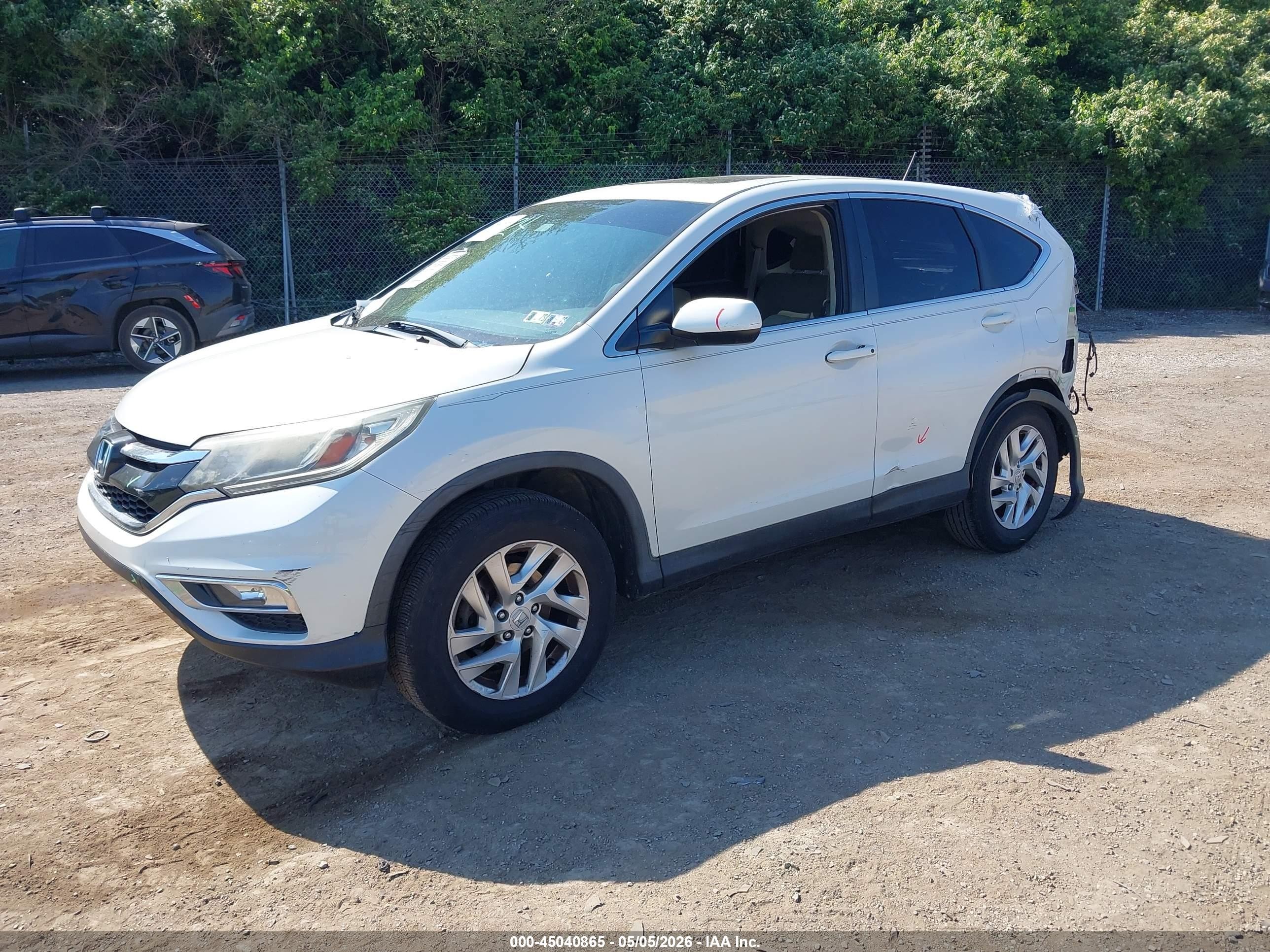 2015 Honda Cr-v Ex Белый vin: 5J6RM3H57FL008837