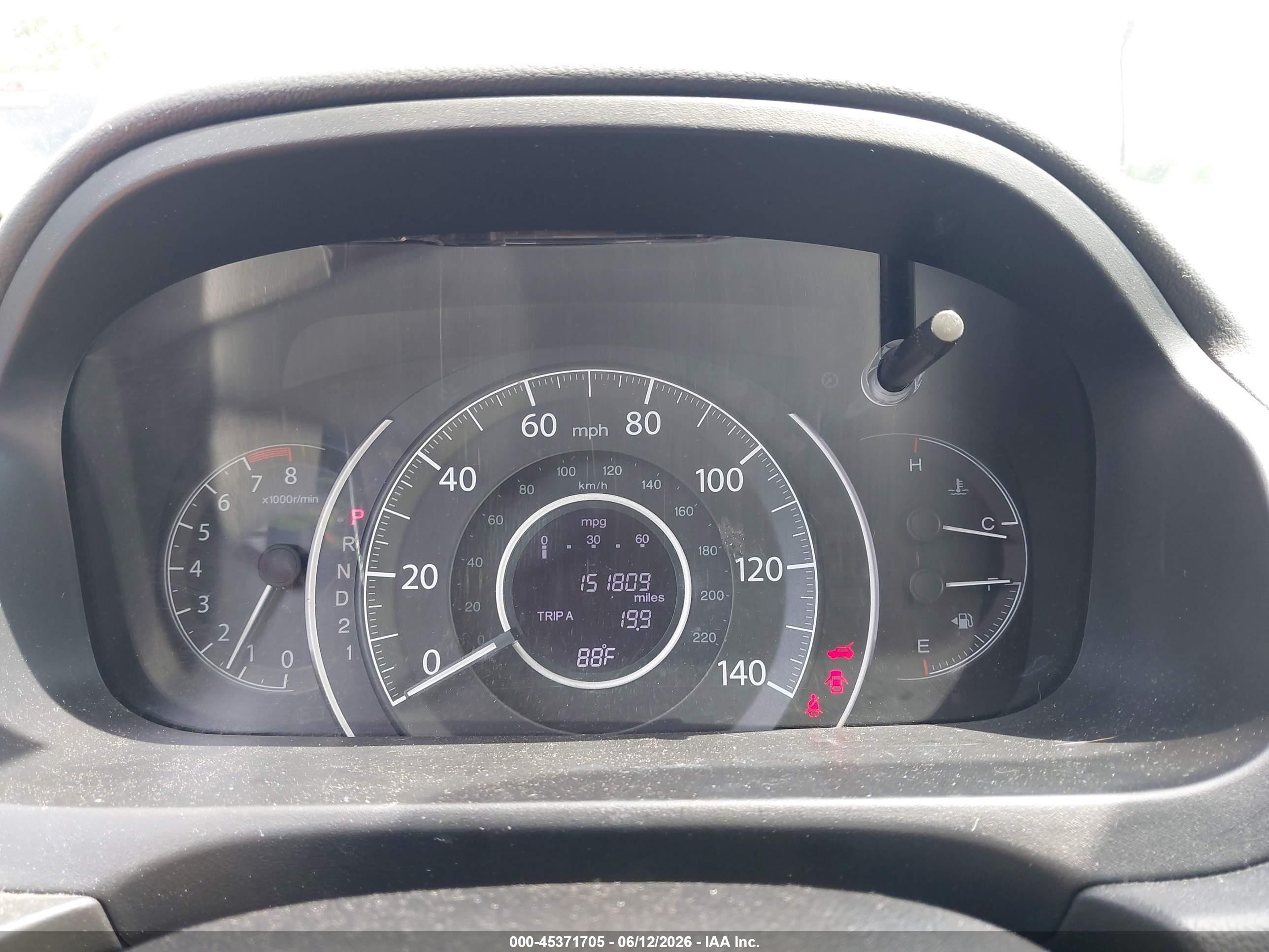 2012 Honda Cr-v Ex Gray vin: 5J6RM3H58CL016571