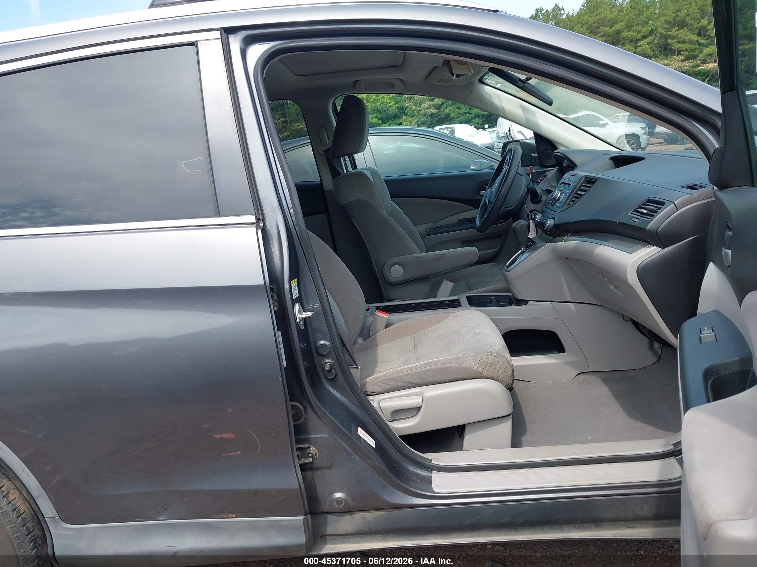 2012 Honda Cr-v Ex Gray vin: 5J6RM3H58CL016571
