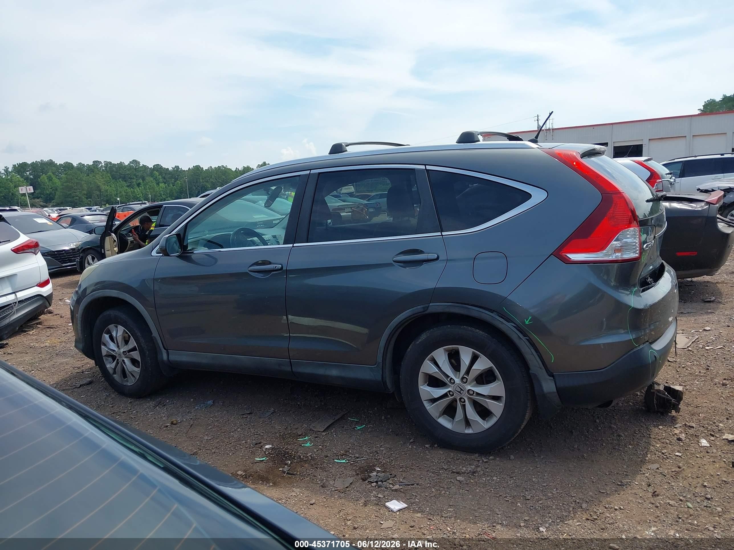 2012 Honda Cr-v Ex Gray vin: 5J6RM3H58CL016571
