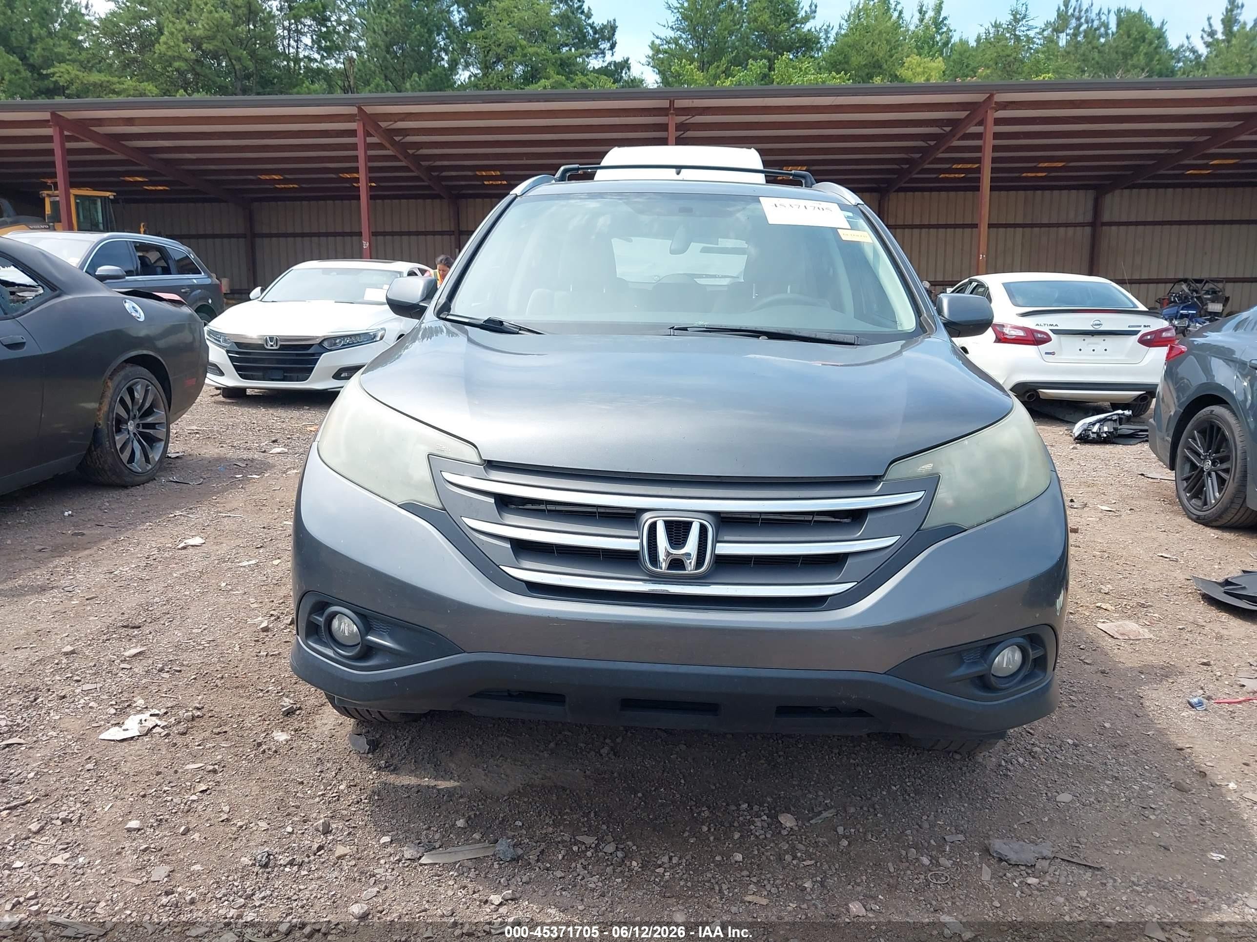 2012 Honda Cr-v Ex Gray vin: 5J6RM3H58CL016571