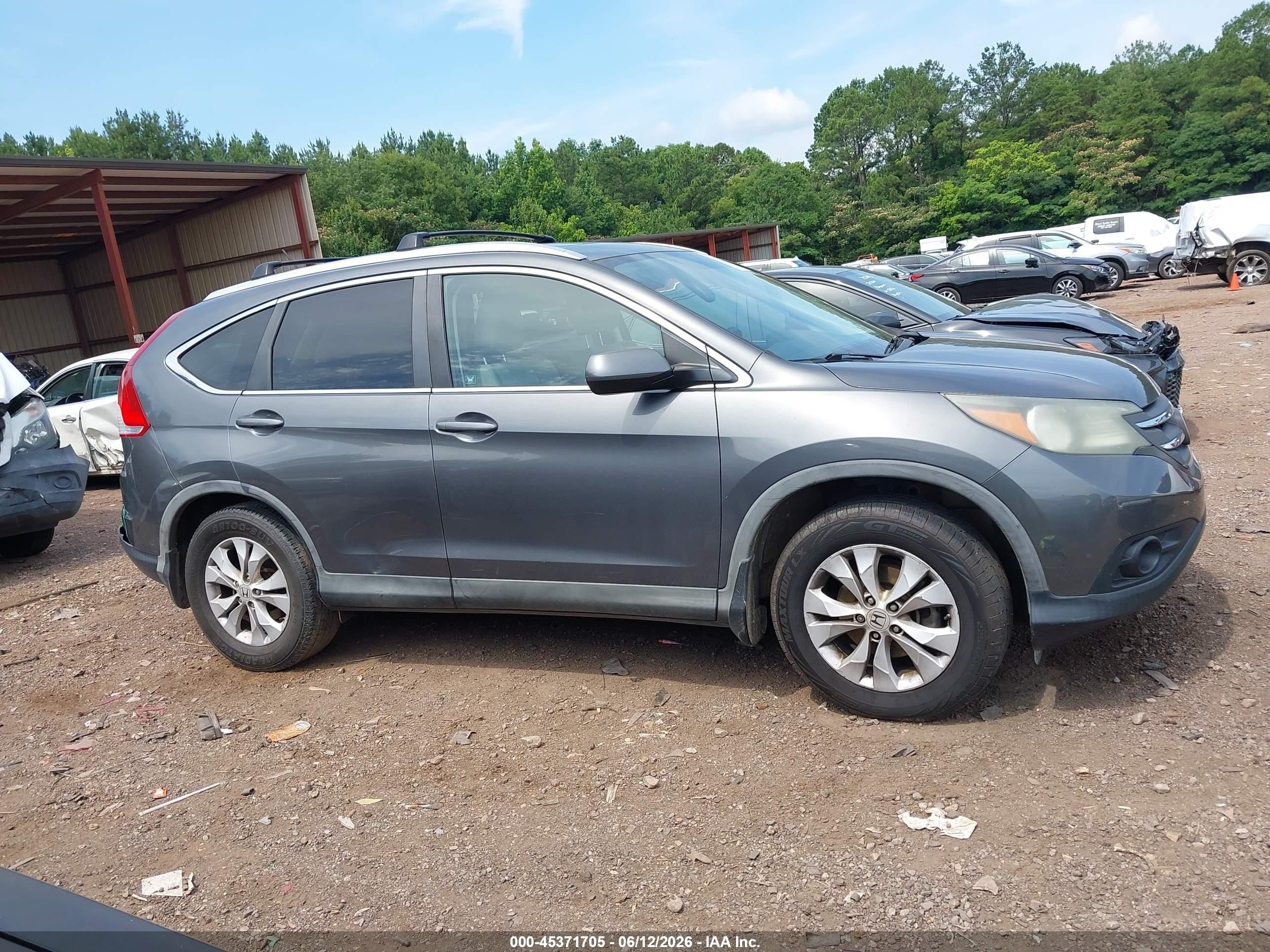 2012 Honda Cr-v Ex Gray vin: 5J6RM3H58CL016571