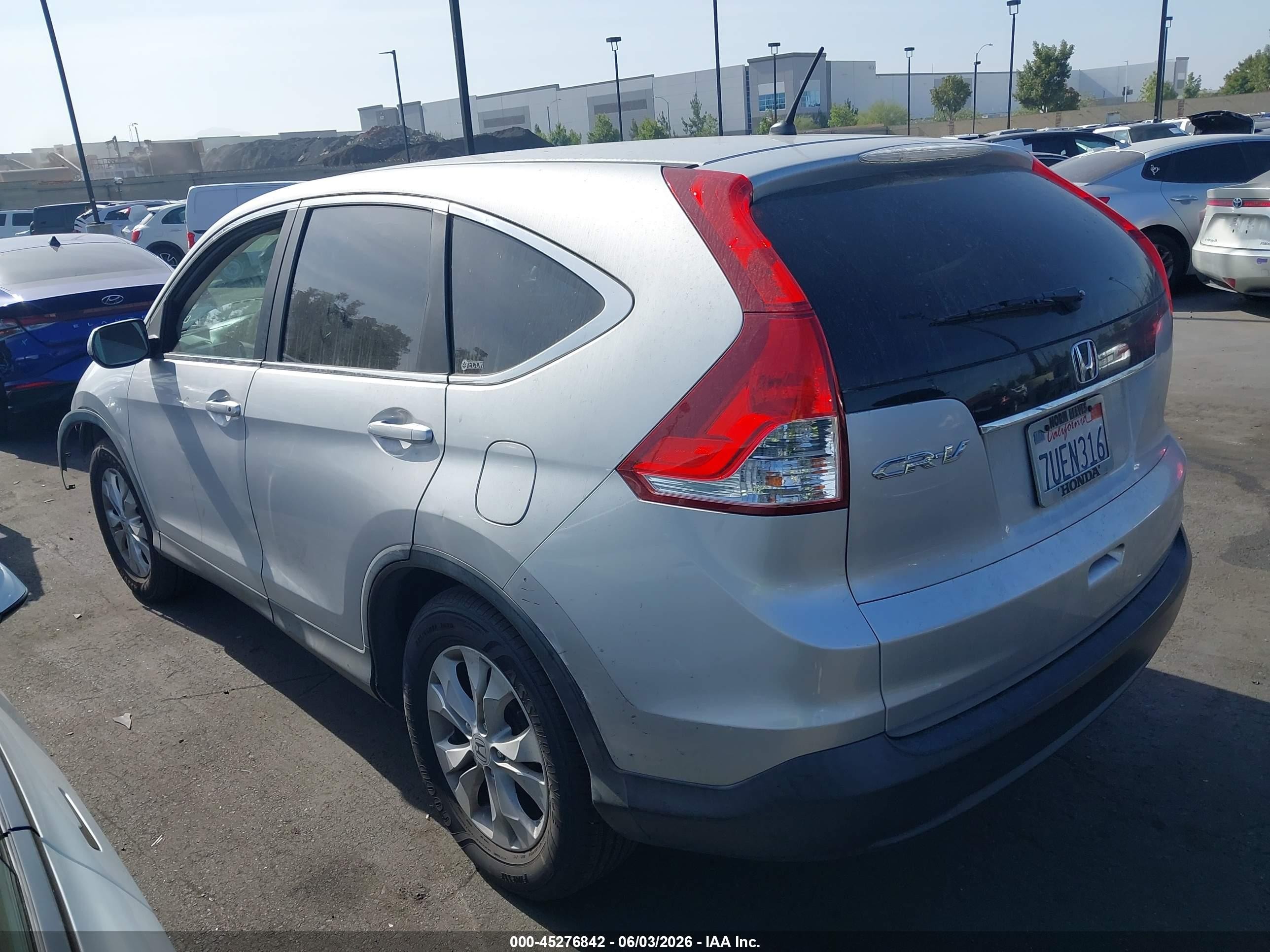 2012 Honda Cr-v Ex Silver vin: 5J6RM3H58CL044273