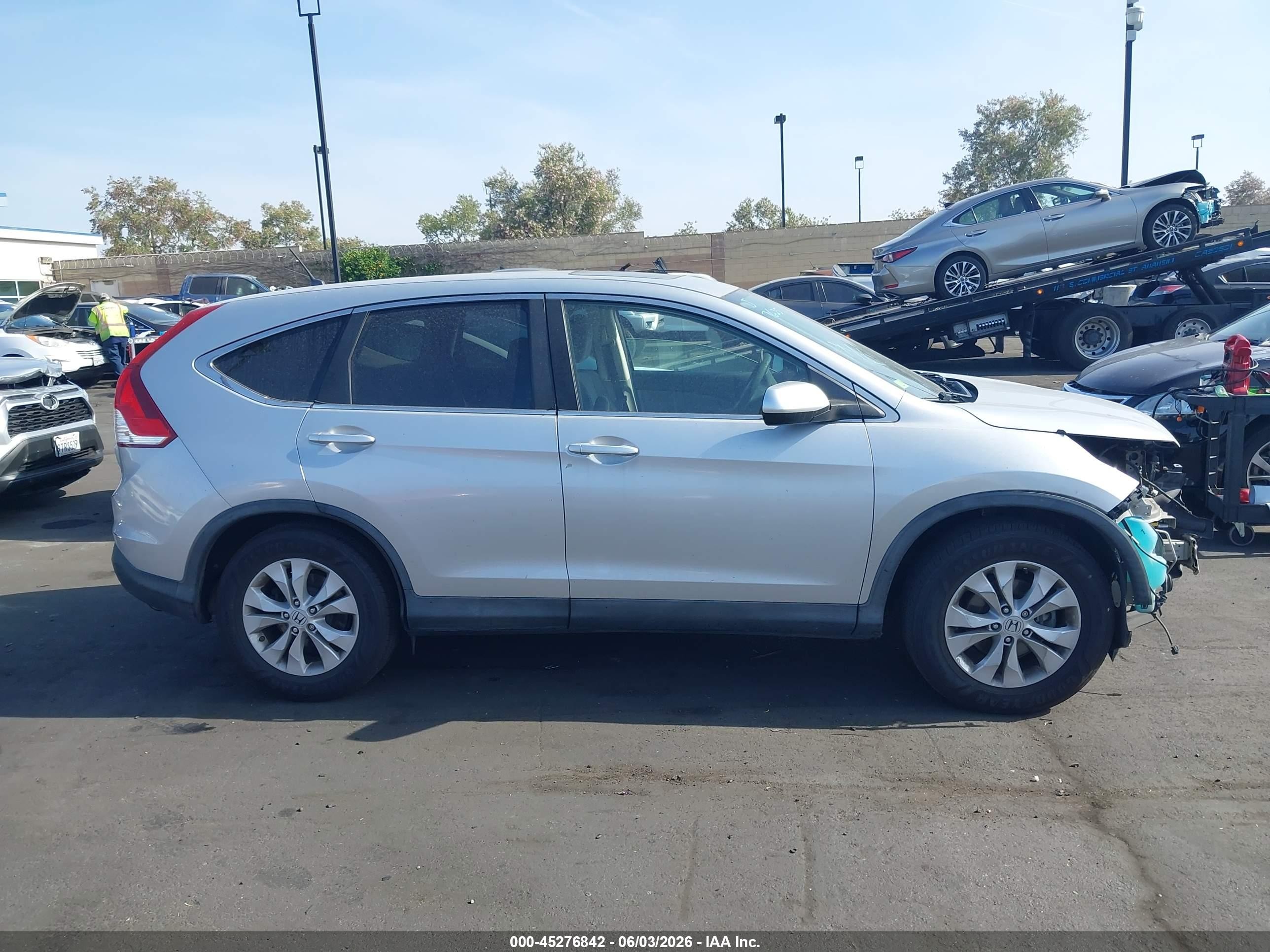 2012 Honda Cr-v Ex Silver vin: 5J6RM3H58CL044273
