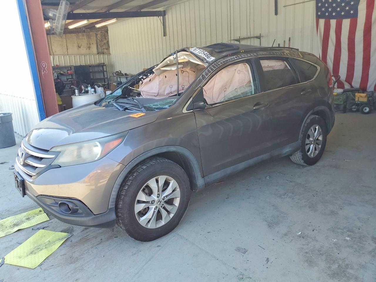 2013 Honda Cr-v Ex Gray vin: 5J6RM3H58DL027619