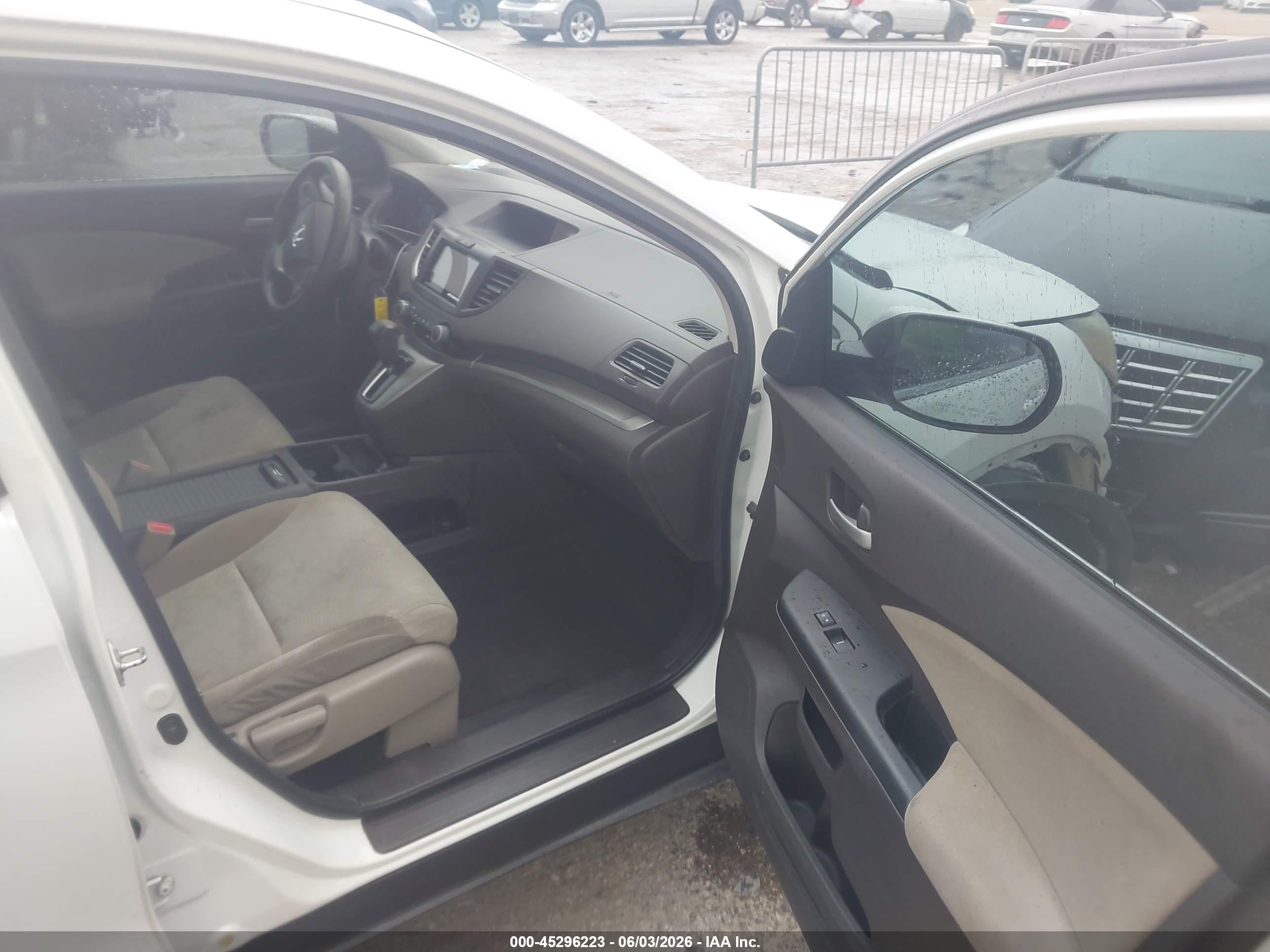 2013 Honda Cr-v Ex White vin: 5J6RM3H58DL037292