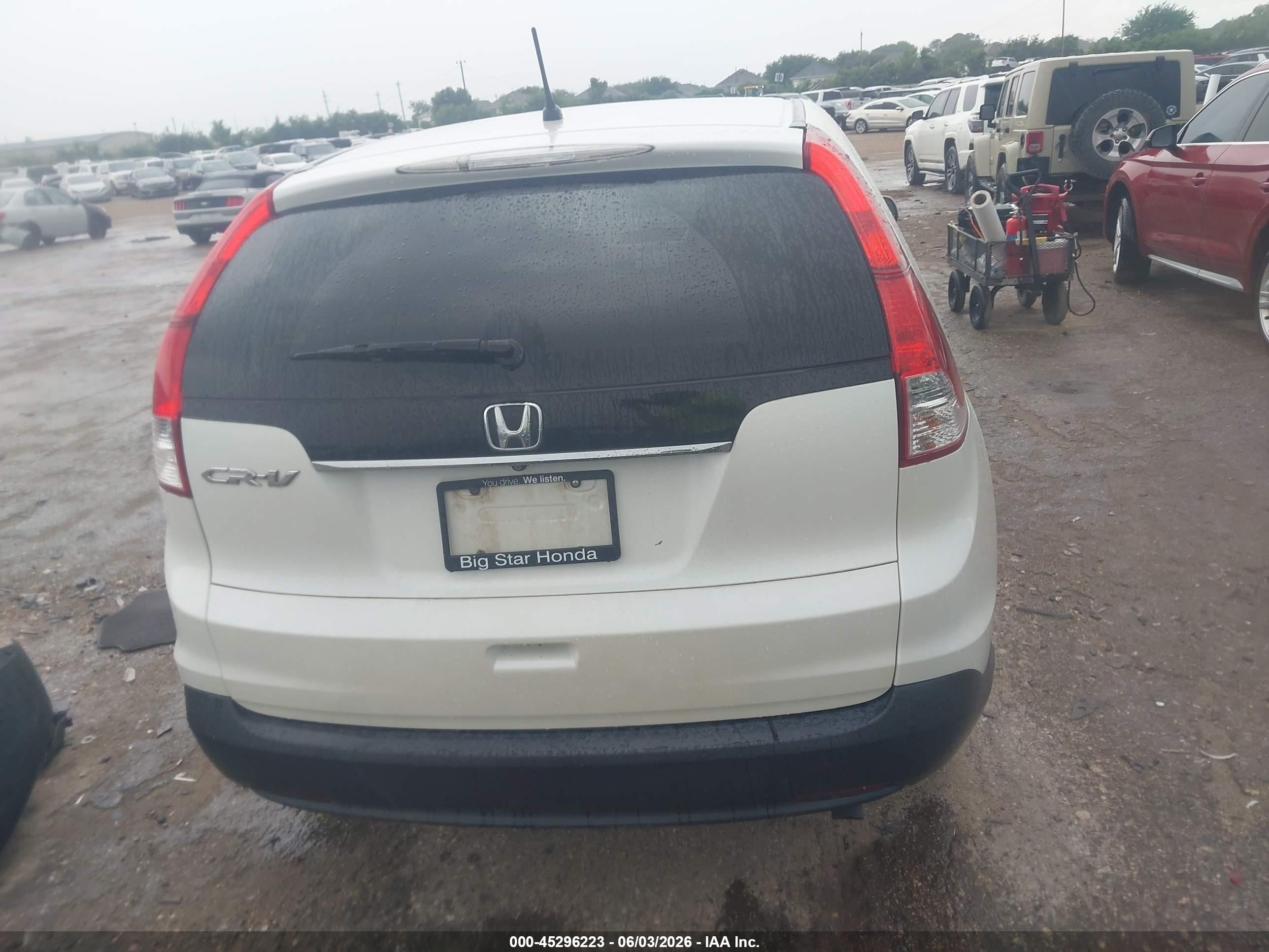 2013 Honda Cr-v Ex White vin: 5J6RM3H58DL037292
