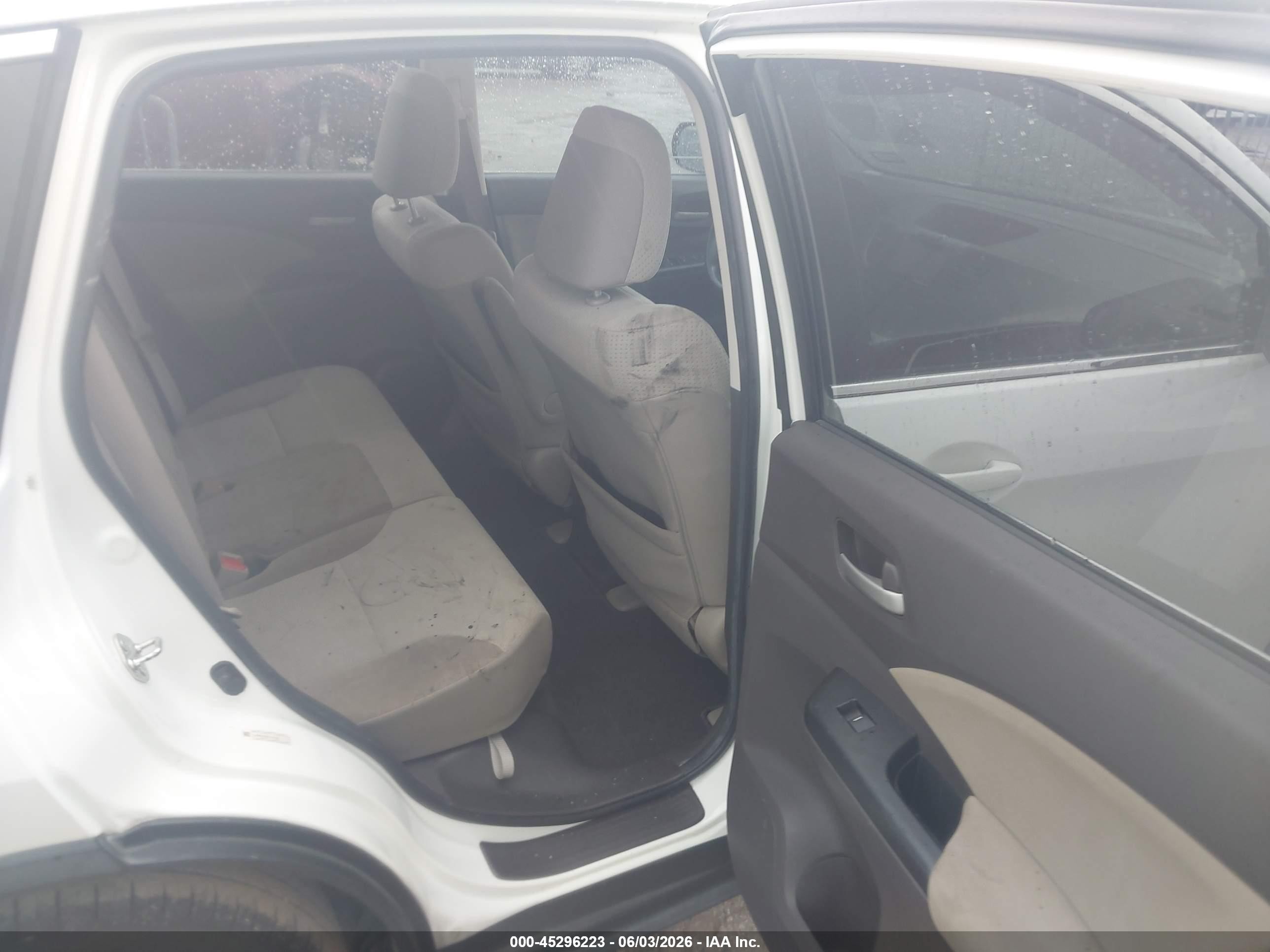 2013 Honda Cr-v Ex White vin: 5J6RM3H58DL037292