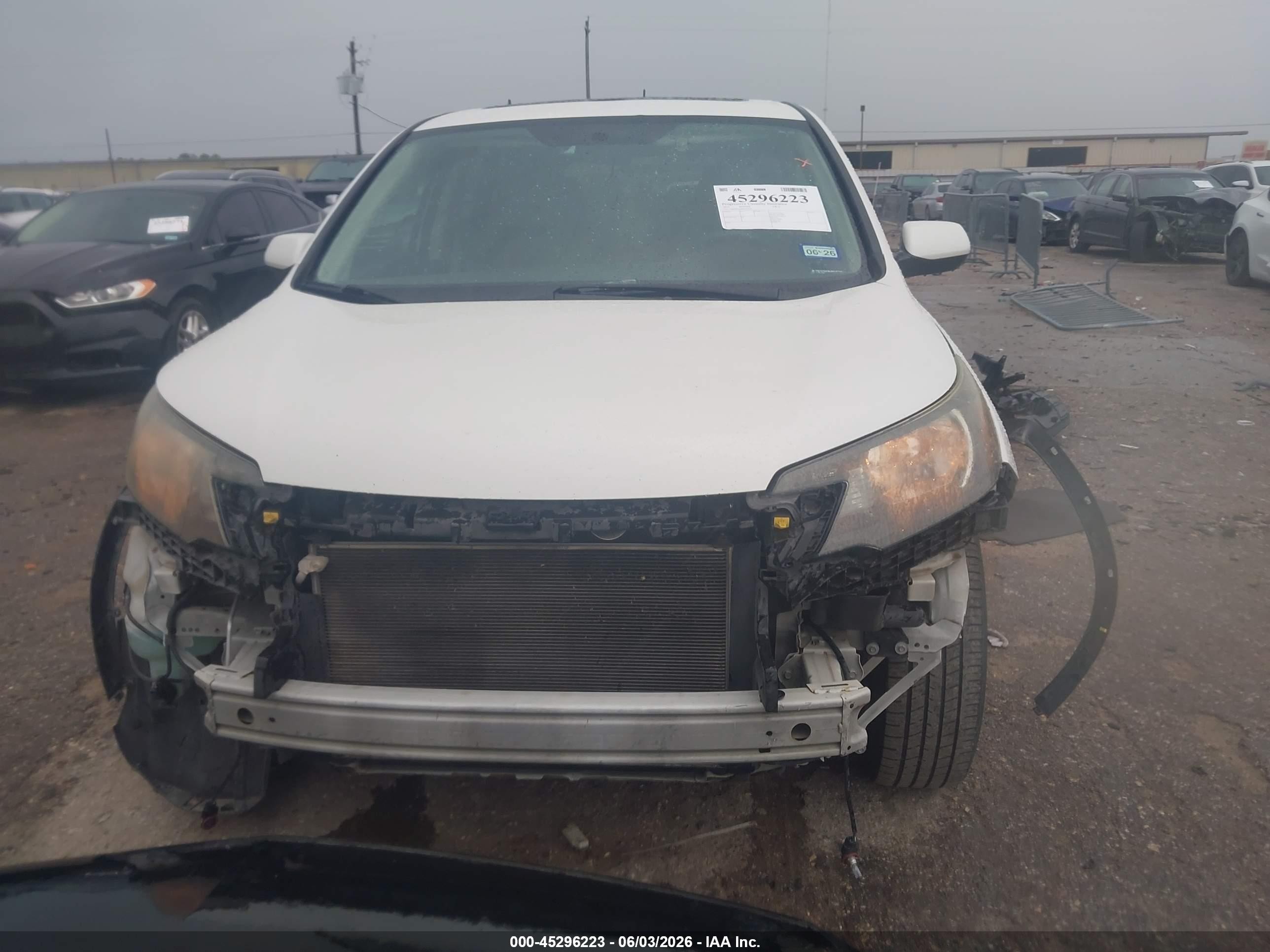 2013 Honda Cr-v Ex White vin: 5J6RM3H58DL037292