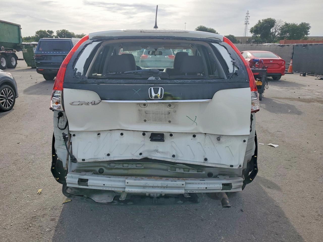 2013 Honda Cr-v Ex White vin: 5J6RM3H58DL043593