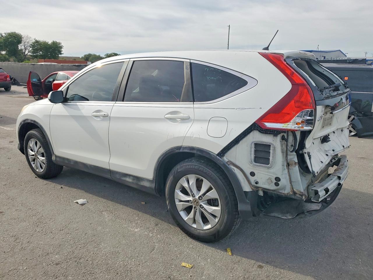 2013 Honda Cr-v Ex White vin: 5J6RM3H58DL043593