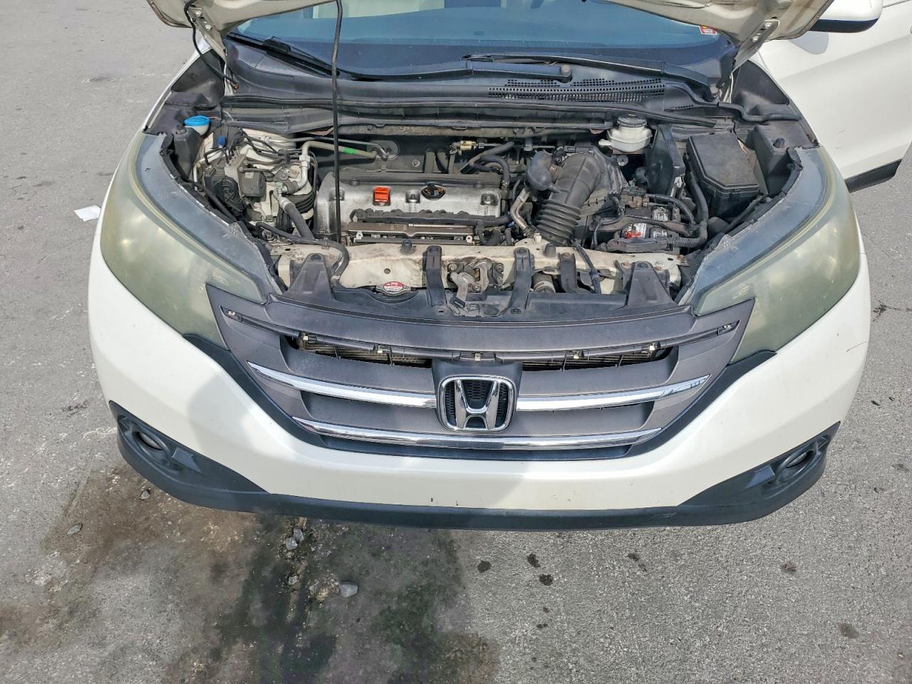 2013 Honda Cr-v Ex White vin: 5J6RM3H58DL043593