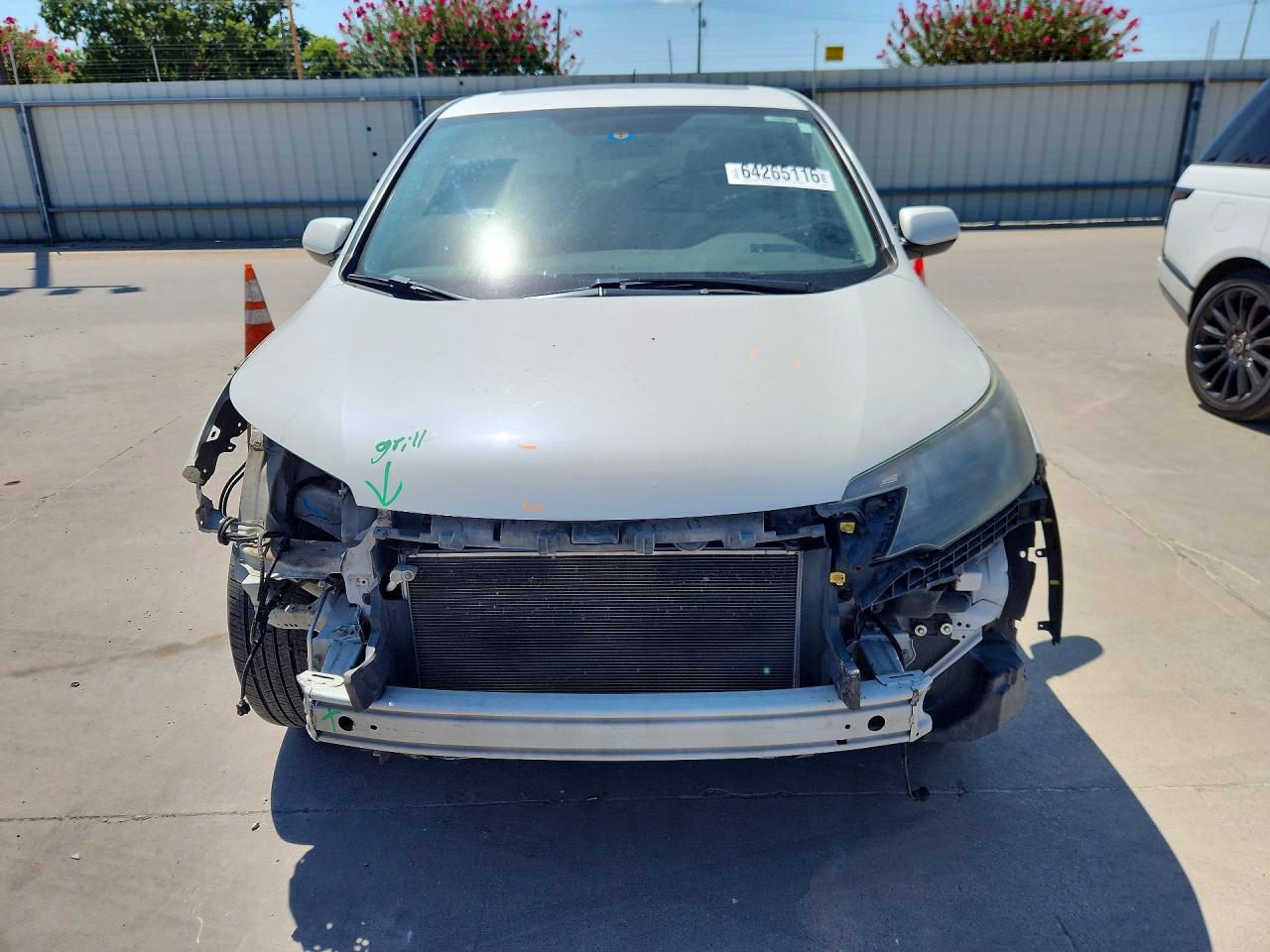 2014 Honda Cr-v Ex White vin: 5J6RM3H58EL006724
