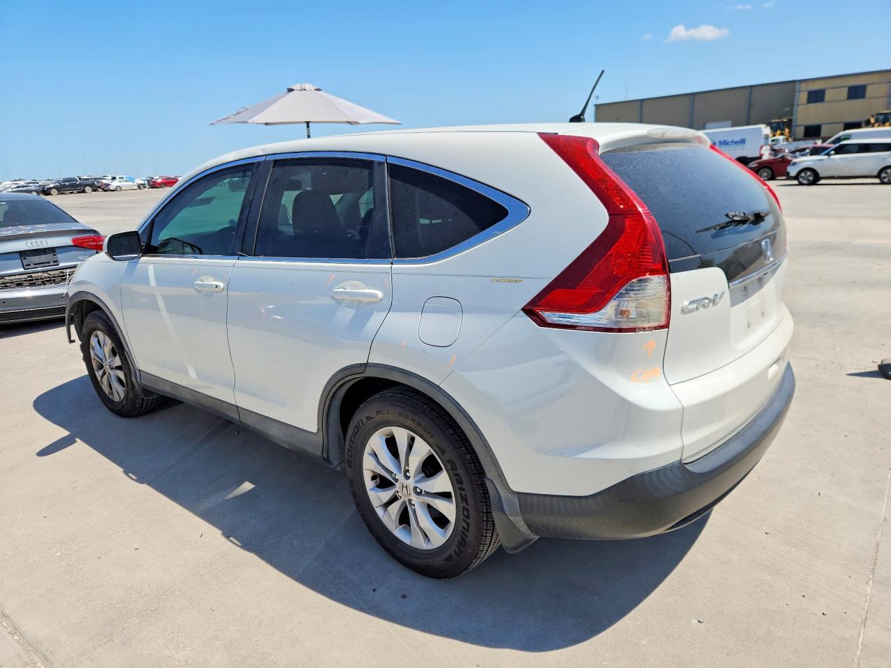 2014 Honda Cr-v Ex White vin: 5J6RM3H58EL006724