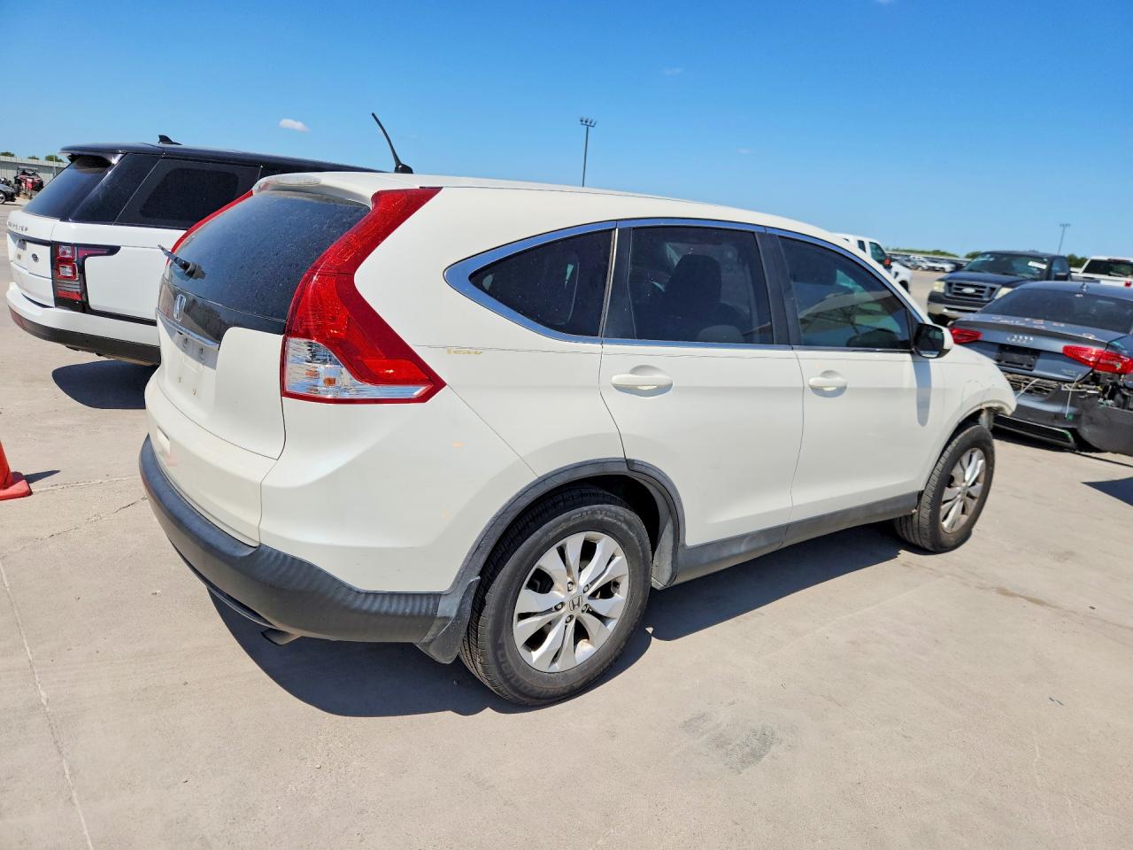 2014 Honda Cr-v Ex White vin: 5J6RM3H58EL006724
