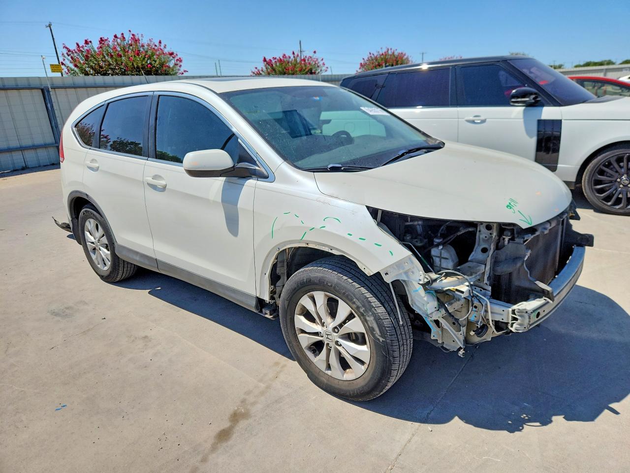 2014 Honda Cr-v Ex White vin: 5J6RM3H58EL006724