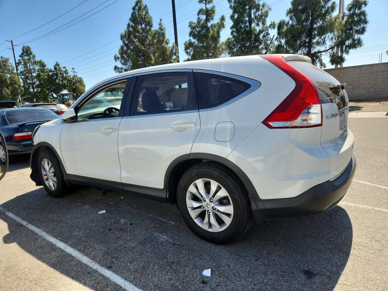 2014 Honda Cr-v Ex White vin: 5J6RM3H58EL007226