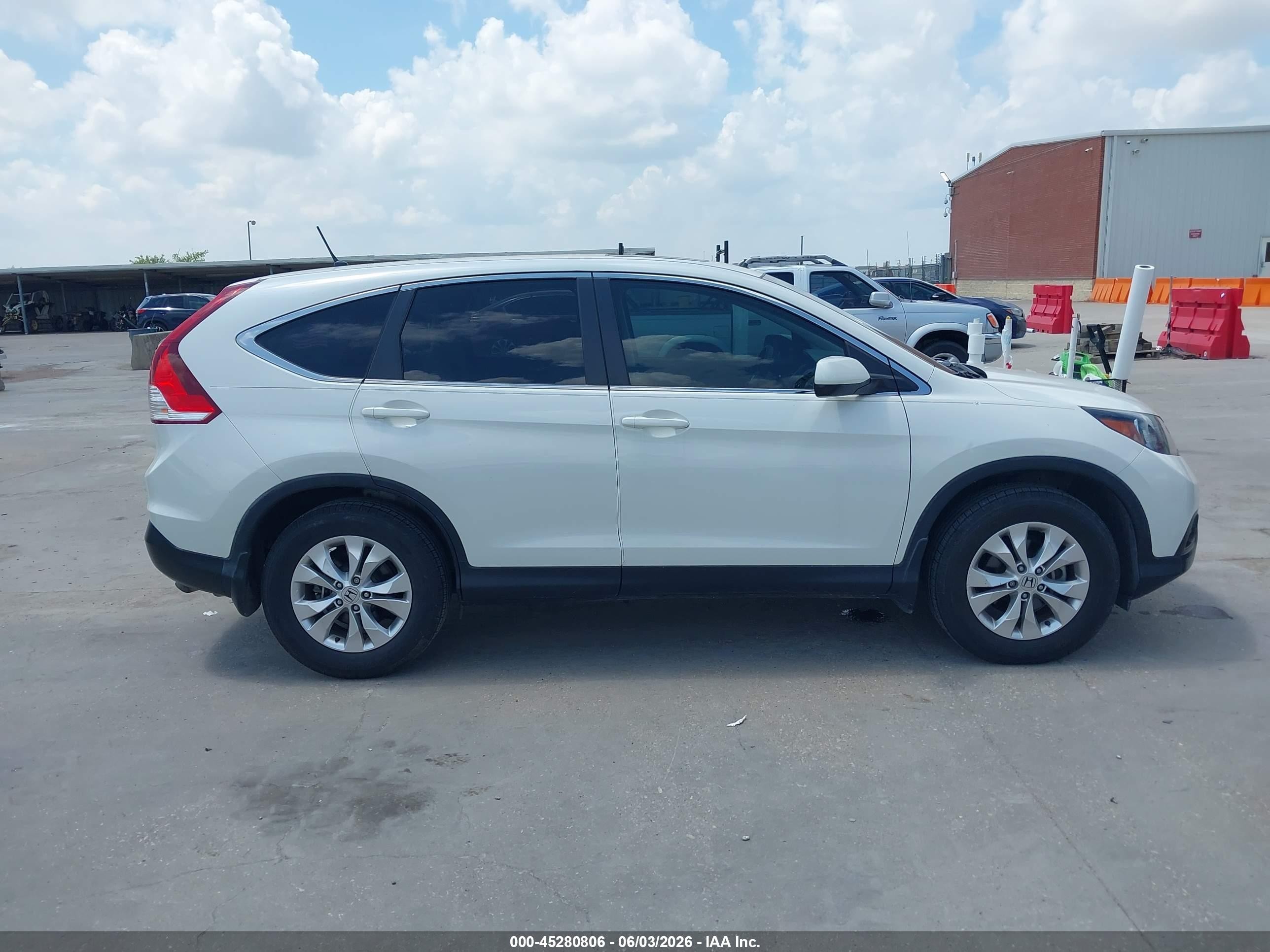 2014 Honda Cr-v Ex White vin: 5J6RM3H58EL045183
