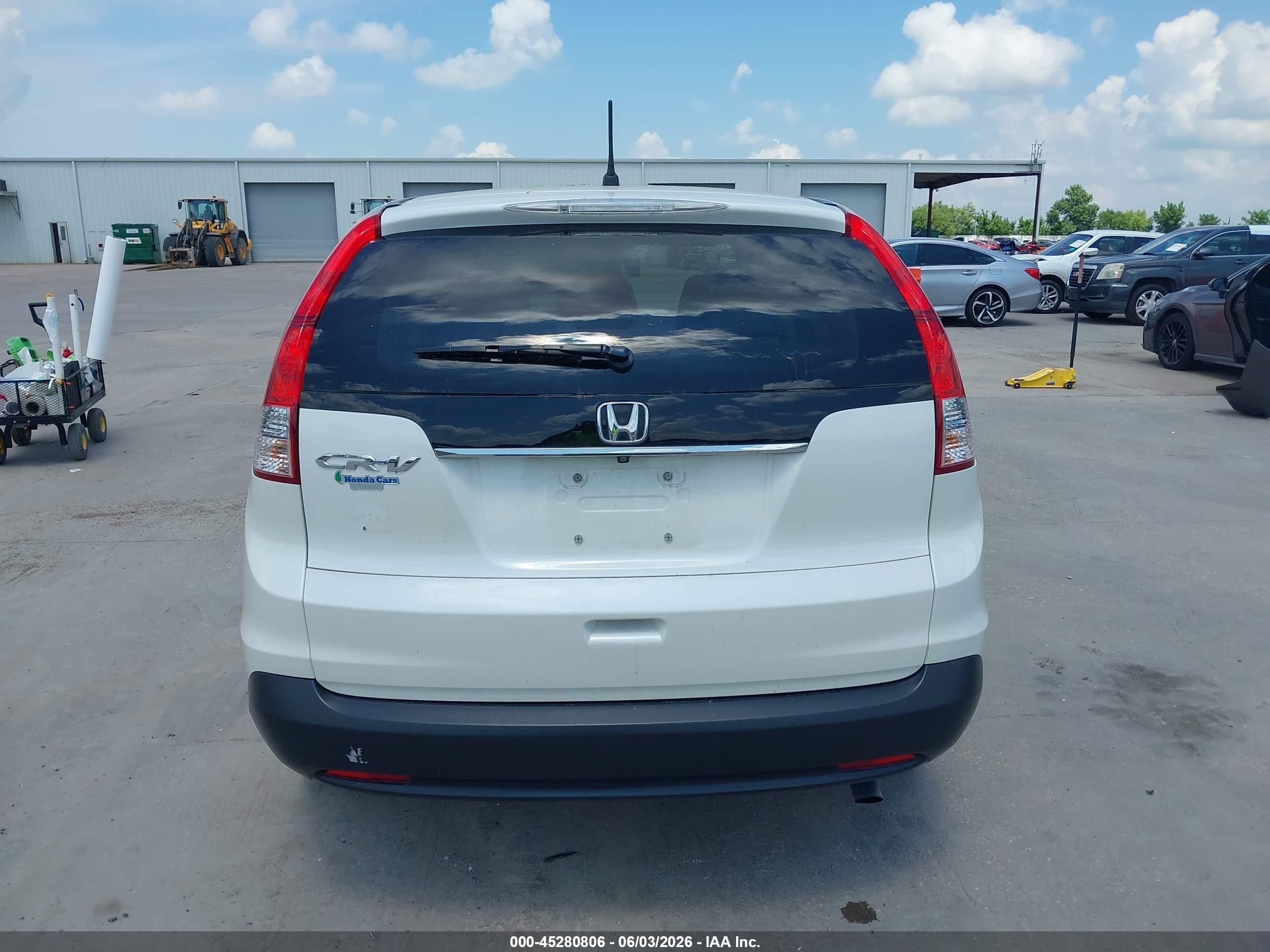 2014 Honda Cr-v Ex White vin: 5J6RM3H58EL045183