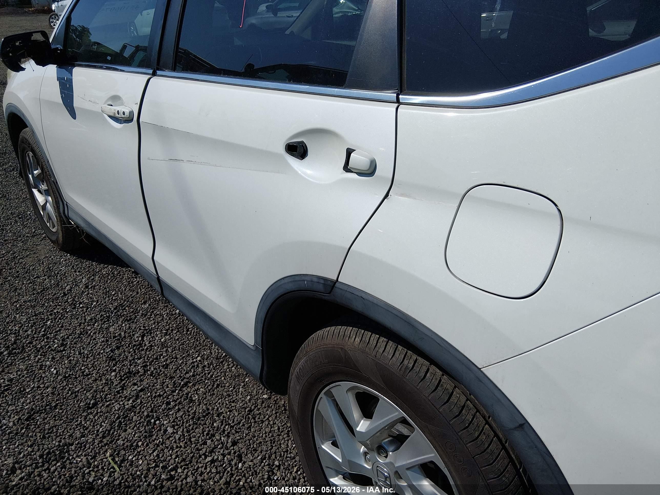 2015 Honda Cr-v Ex White vin: 5J6RM3H58FL023119