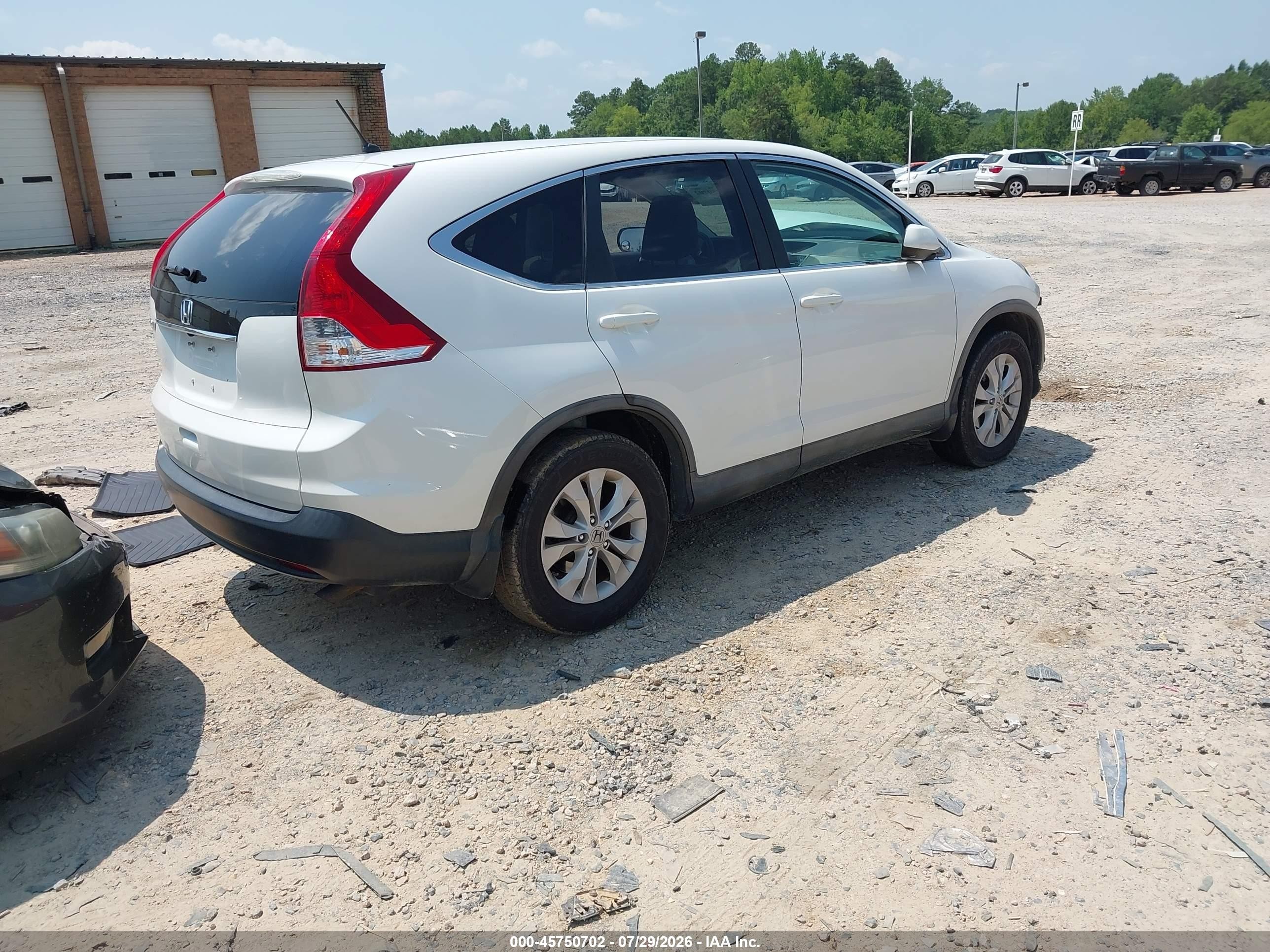 2012 Honda Cr-v Ex Белый vin: 5J6RM3H59CL015395