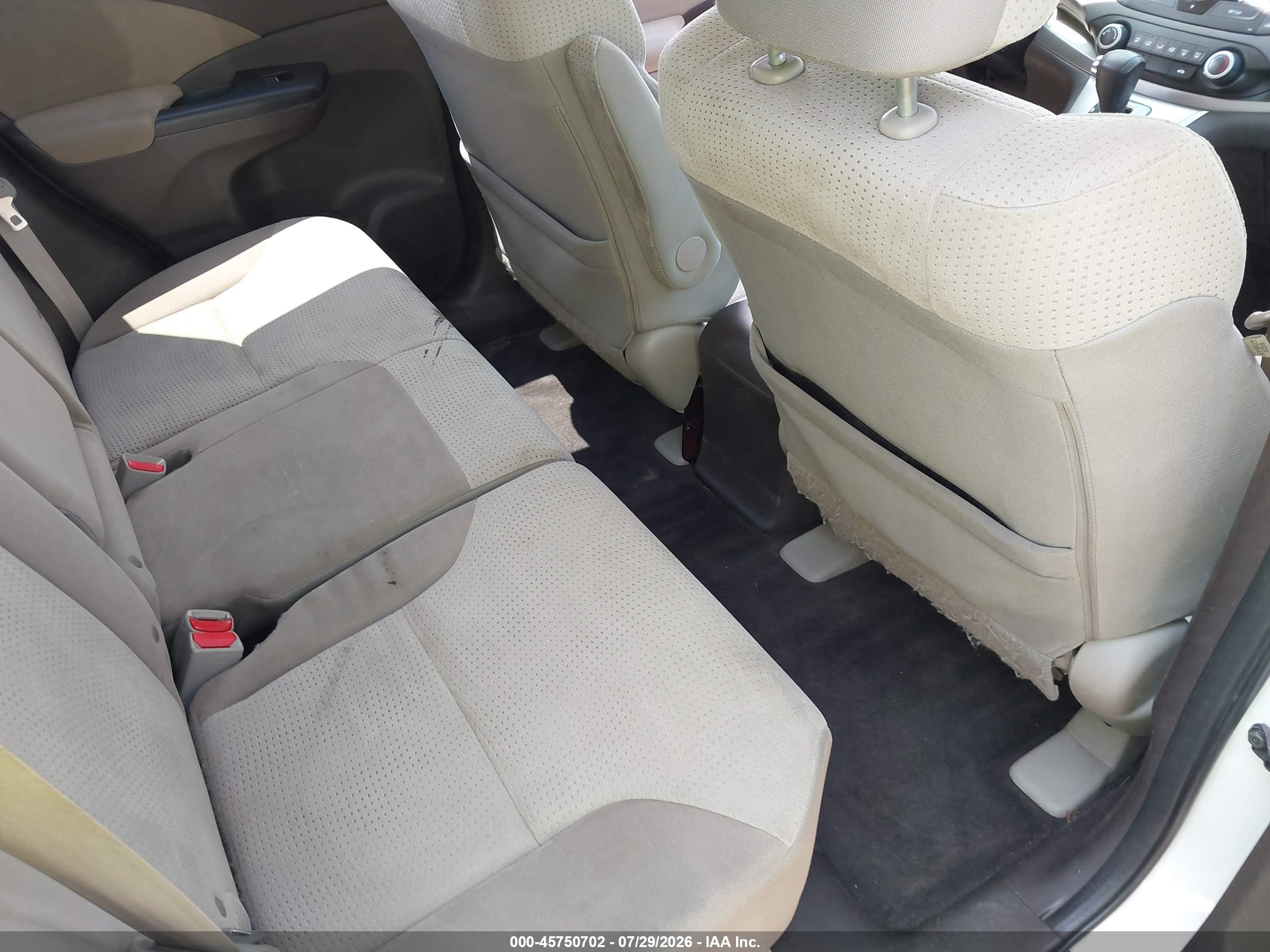 2012 Honda Cr-v Ex Белый vin: 5J6RM3H59CL015395