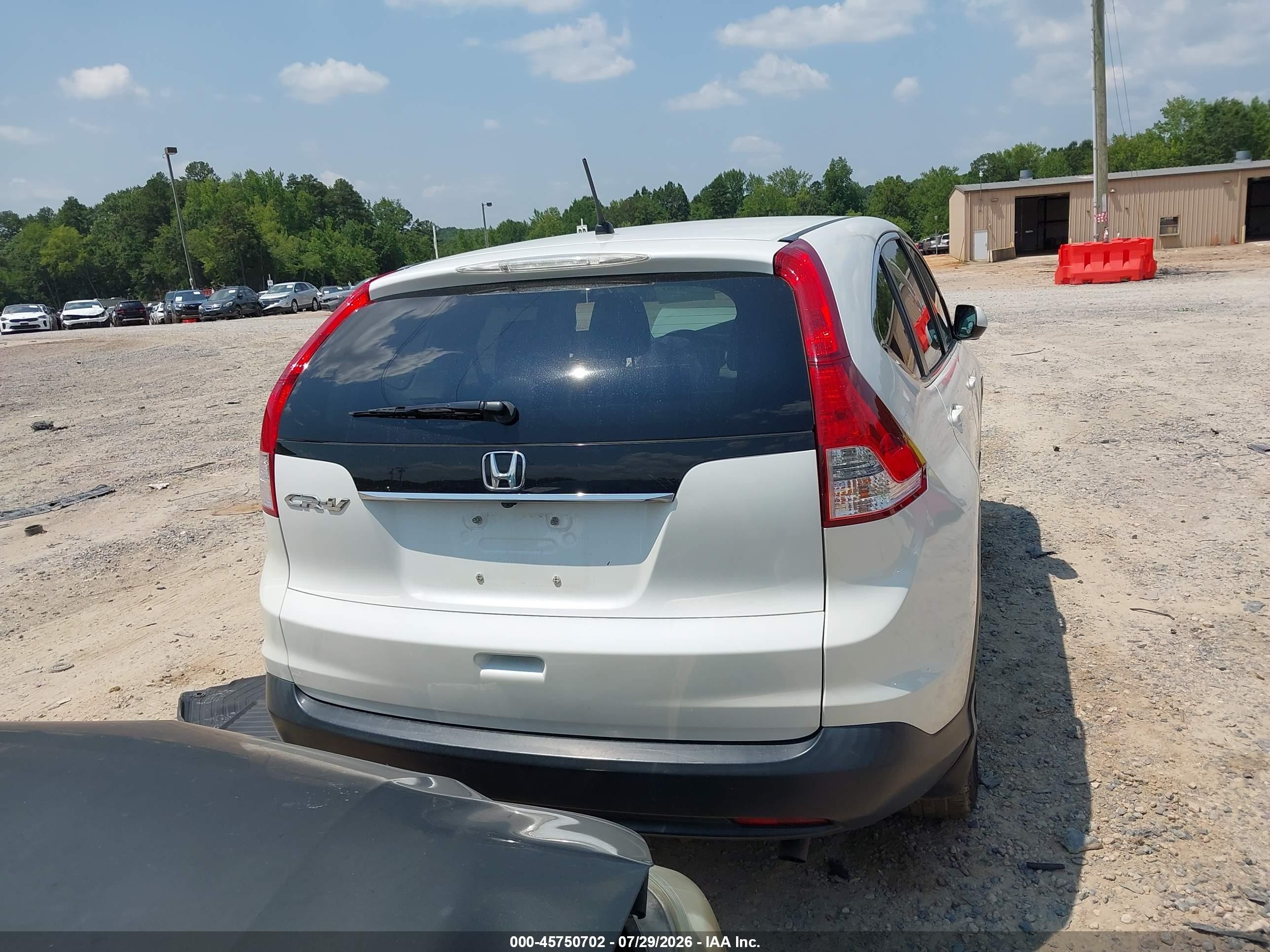 2012 Honda Cr-v Ex Белый vin: 5J6RM3H59CL015395
