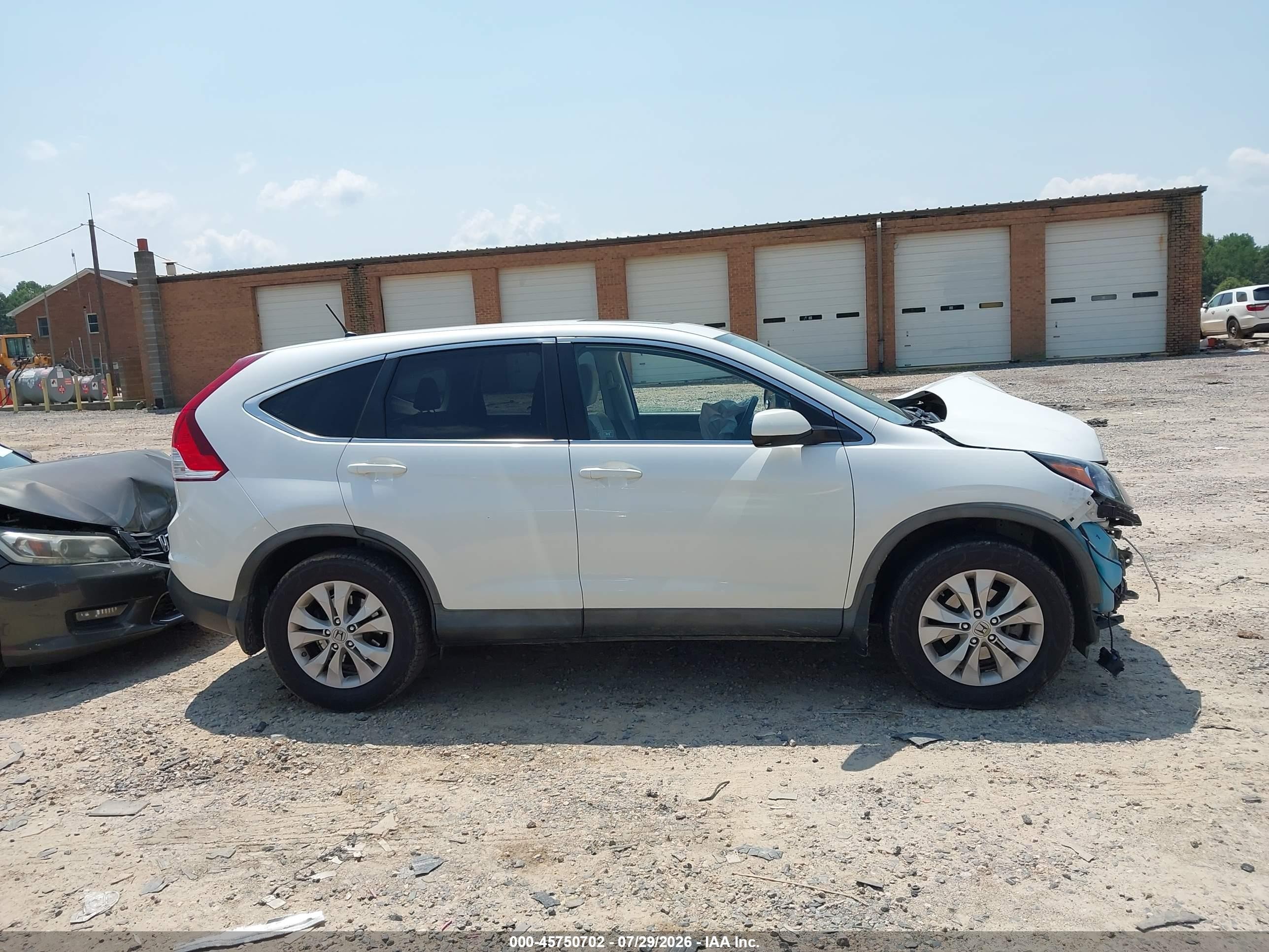 2012 Honda Cr-v Ex Белый vin: 5J6RM3H59CL015395