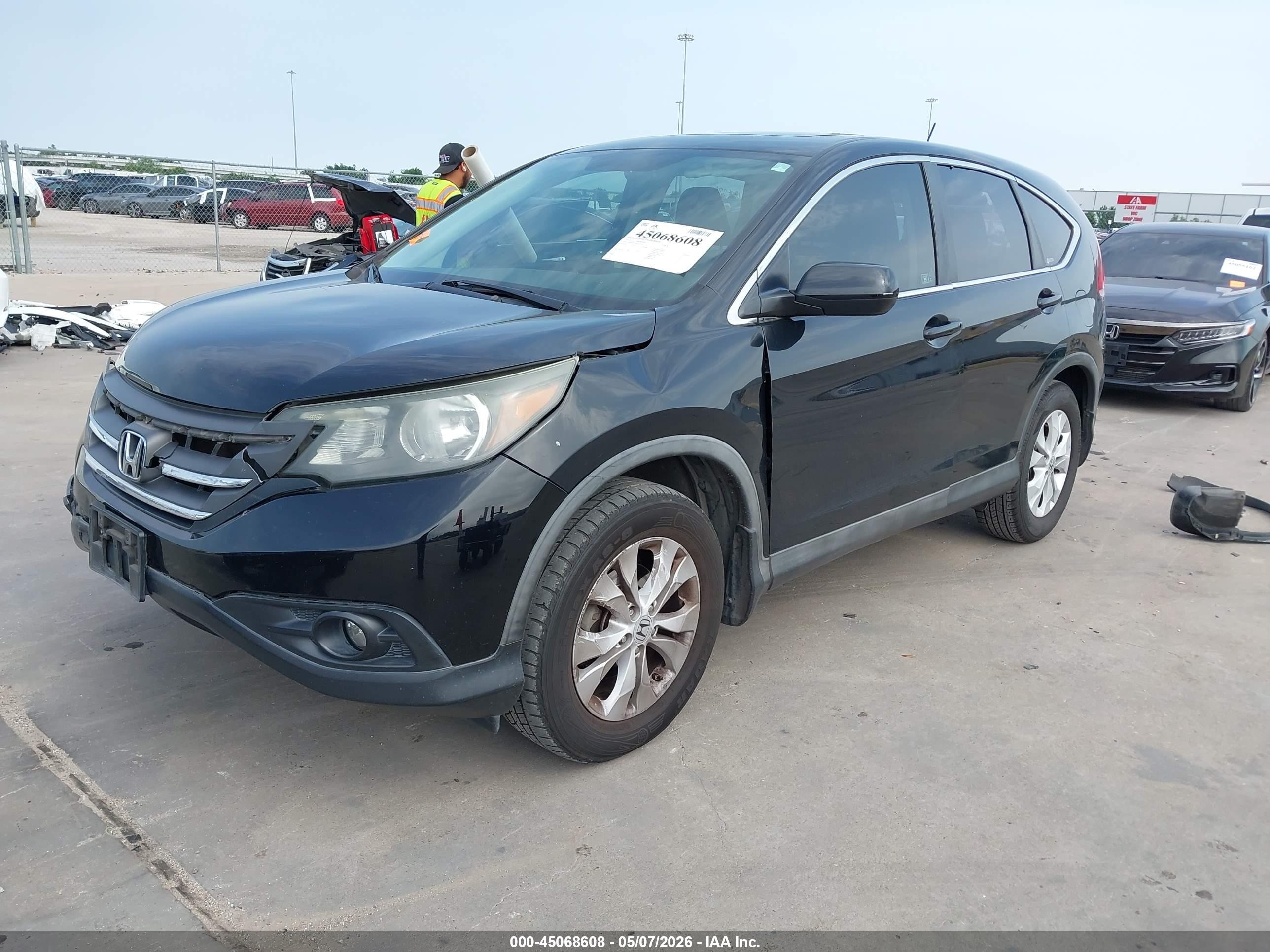 2012 Honda Cr-v Ex Black vin: 5J6RM3H59CL023254