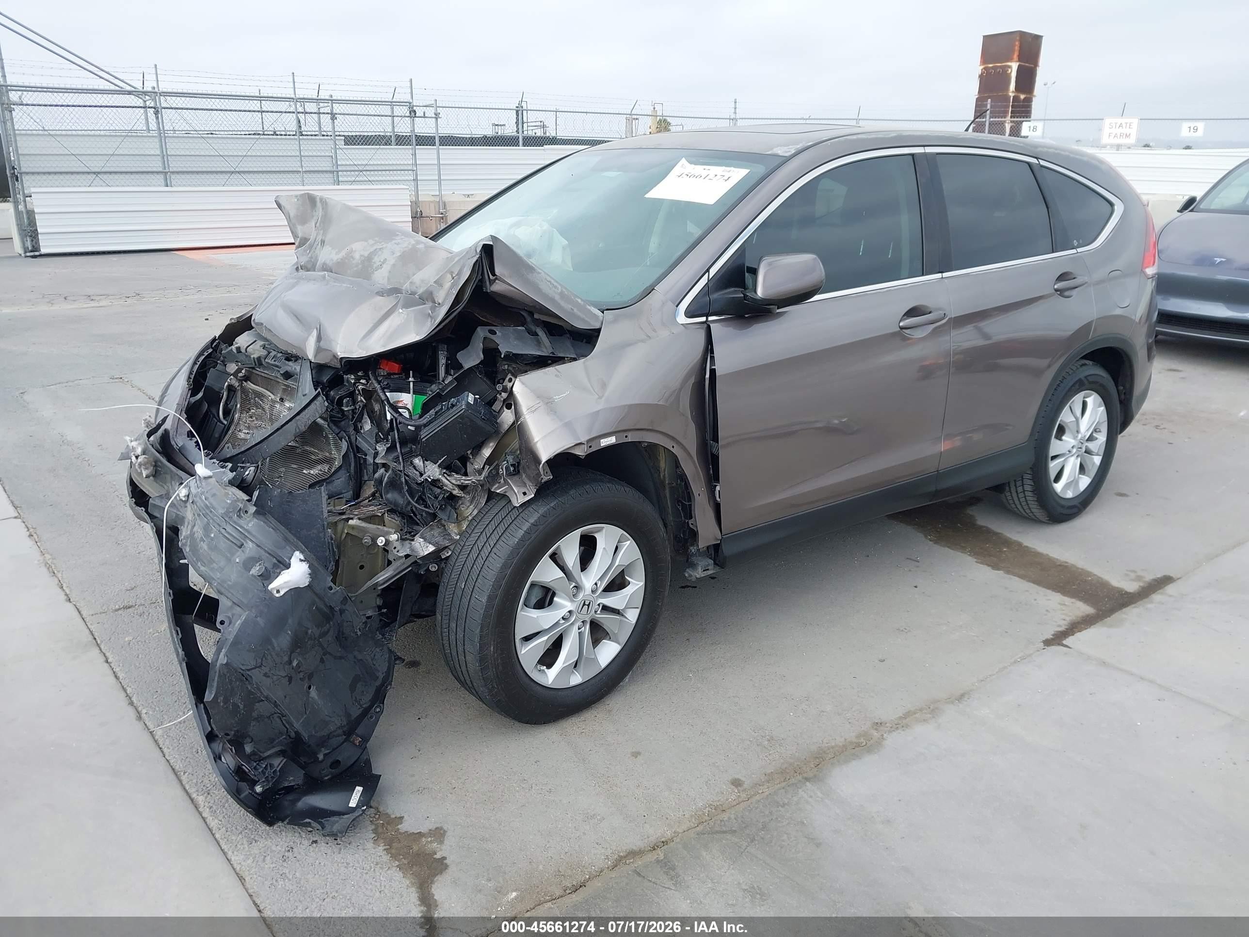 2012 Honda Cr-v Ex Серый vin: 5J6RM3H59CL028101
