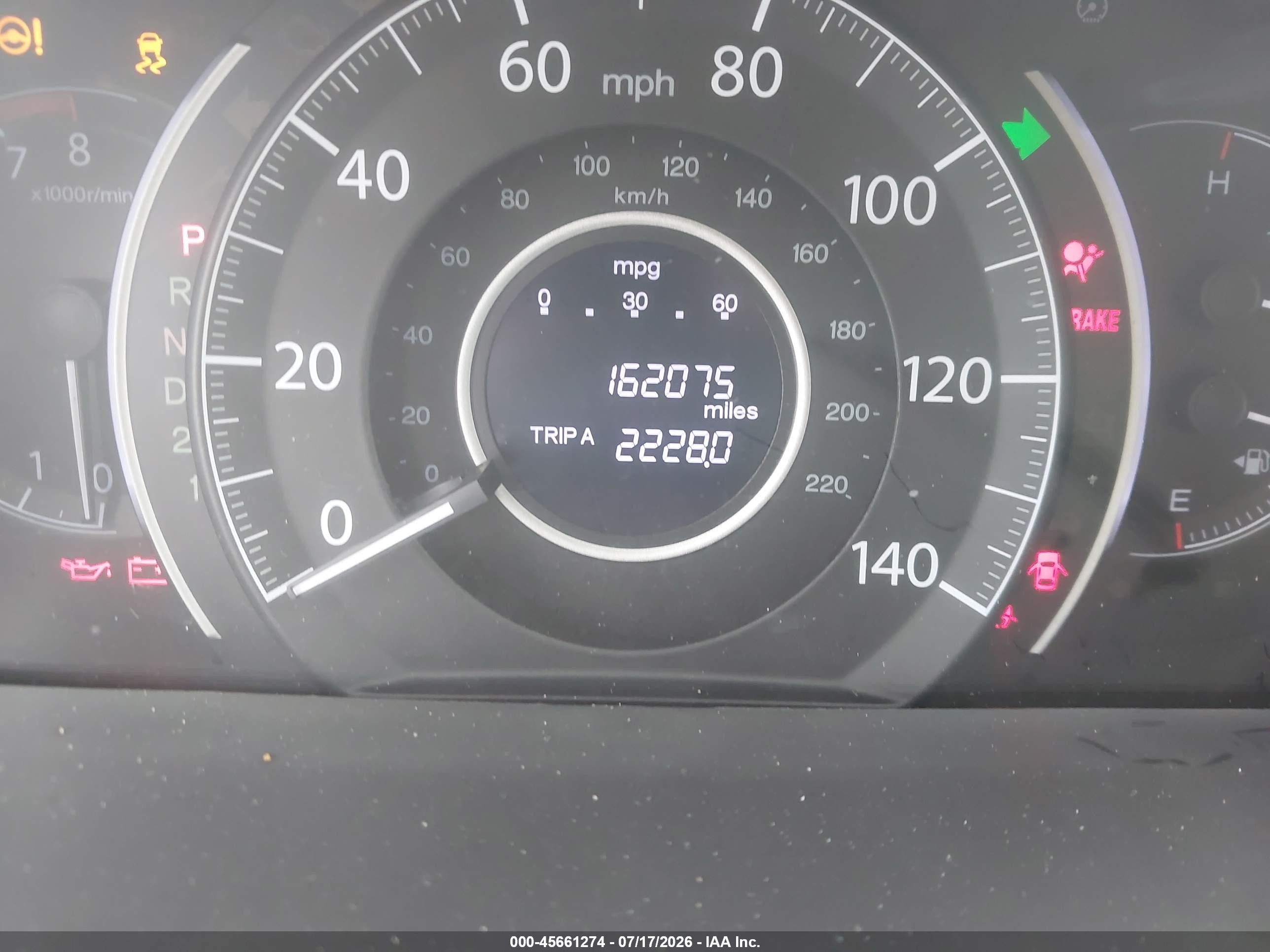 2012 Honda Cr-v Ex Серый vin: 5J6RM3H59CL028101