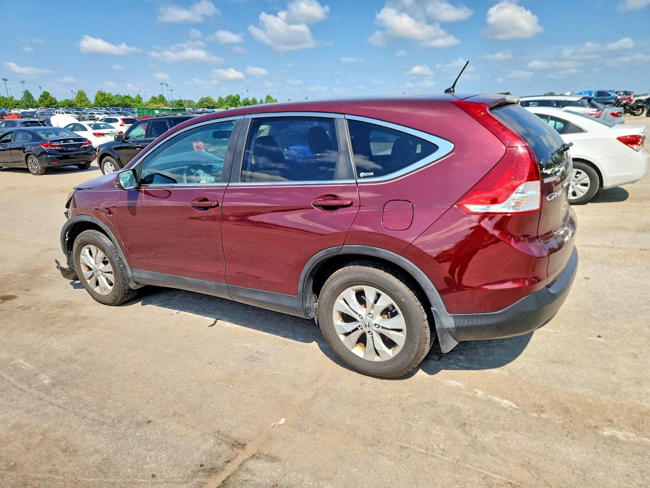 2012 Honda Cr-v Ex Burgundy vin: 5J6RM3H59CL031127