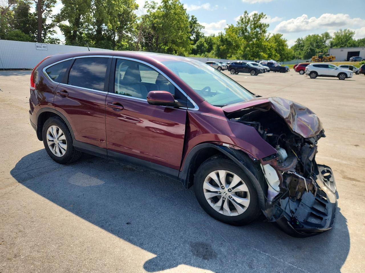 2012 Honda Cr-v Ex Burgundy vin: 5J6RM3H59CL031127