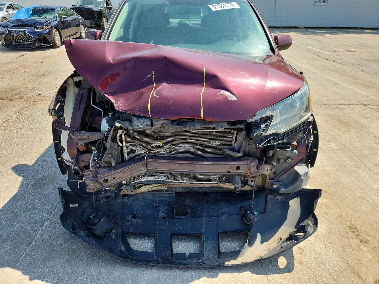 2012 Honda Cr-v Ex Burgundy vin: 5J6RM3H59CL031127