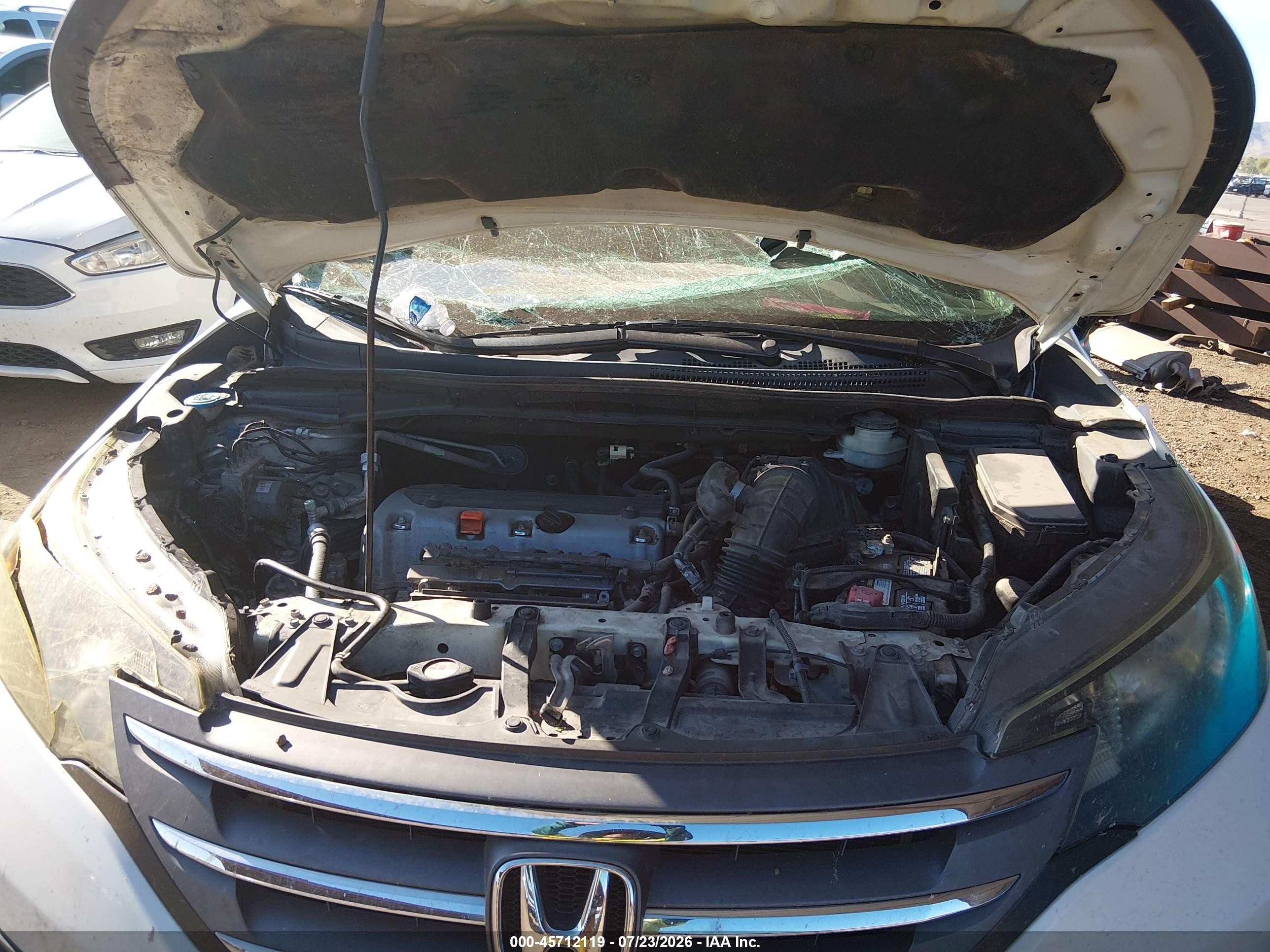 2012 Honda Cr-v Ex White vin: 5J6RM3H59CL043925