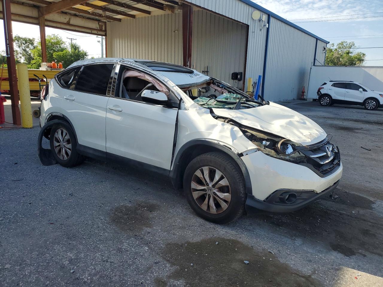 2014 Honda Cr-v Ex Белый vin: 5J6RM3H59EL015514