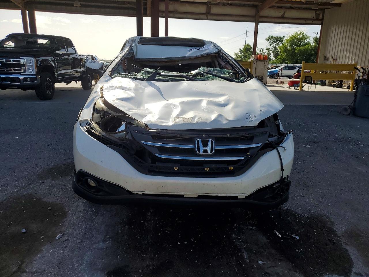 2014 Honda Cr-v Ex Белый vin: 5J6RM3H59EL015514