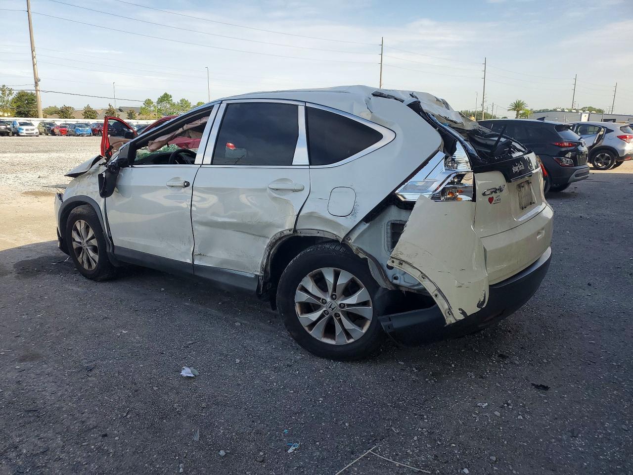 2014 Honda Cr-v Ex Белый vin: 5J6RM3H59EL015514