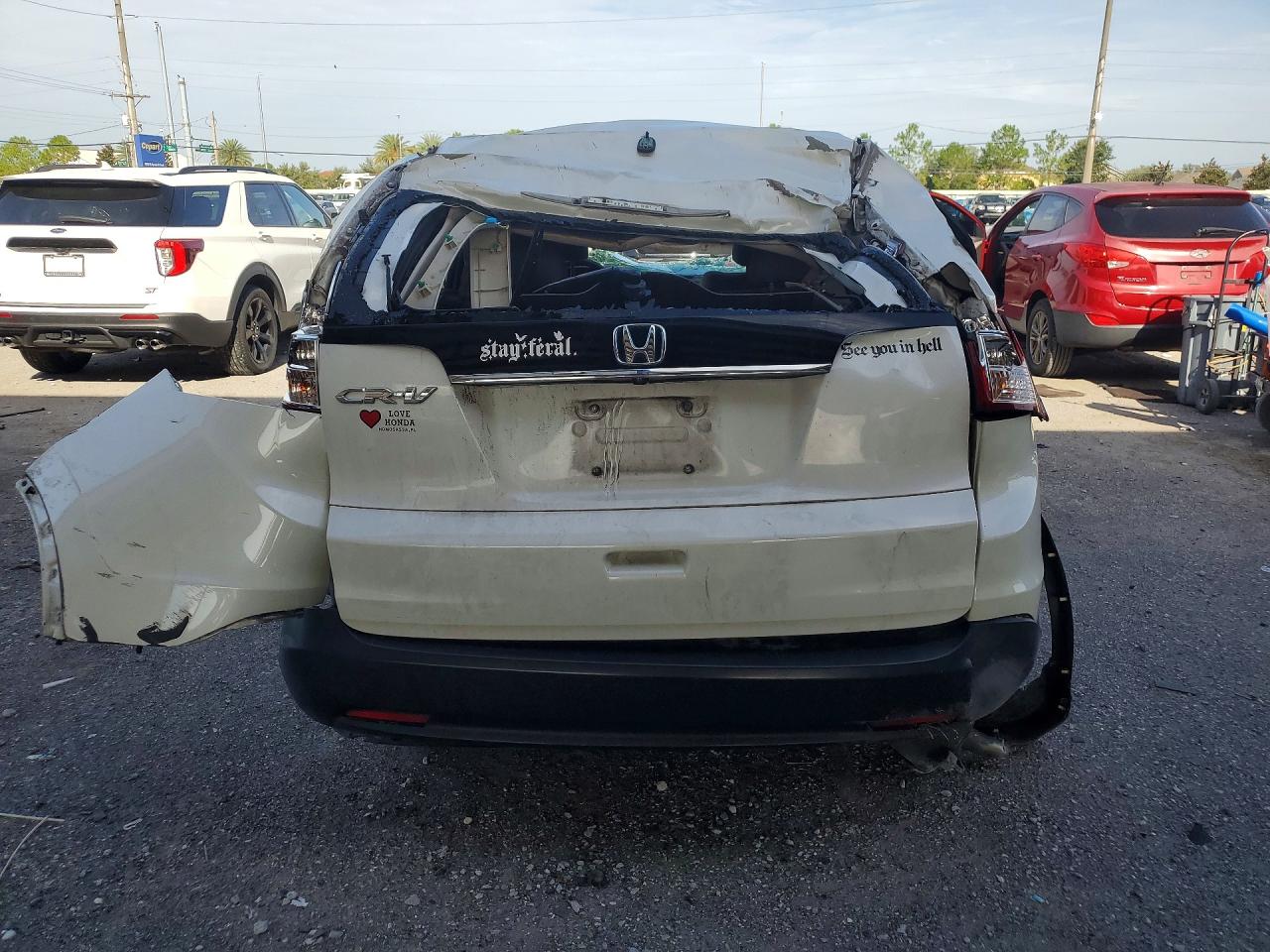 2014 Honda Cr-v Ex Белый vin: 5J6RM3H59EL015514
