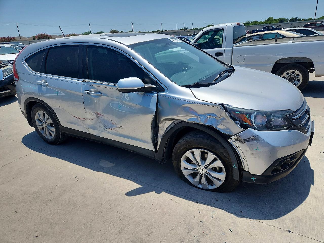 2012 Honda Cr-v Ex Gray vin: 5J6RM3H5XCL000212