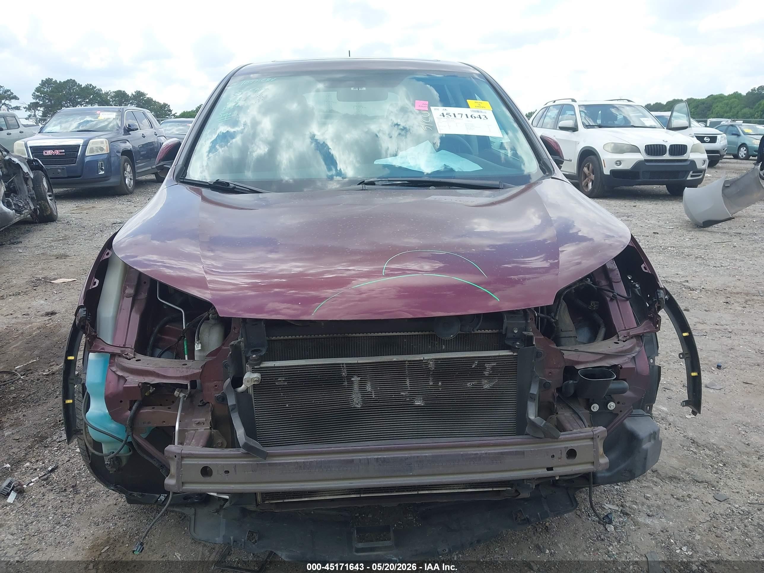 2012 Honda Cr-v Ex Бордовый vin: 5J6RM3H5XCL019343