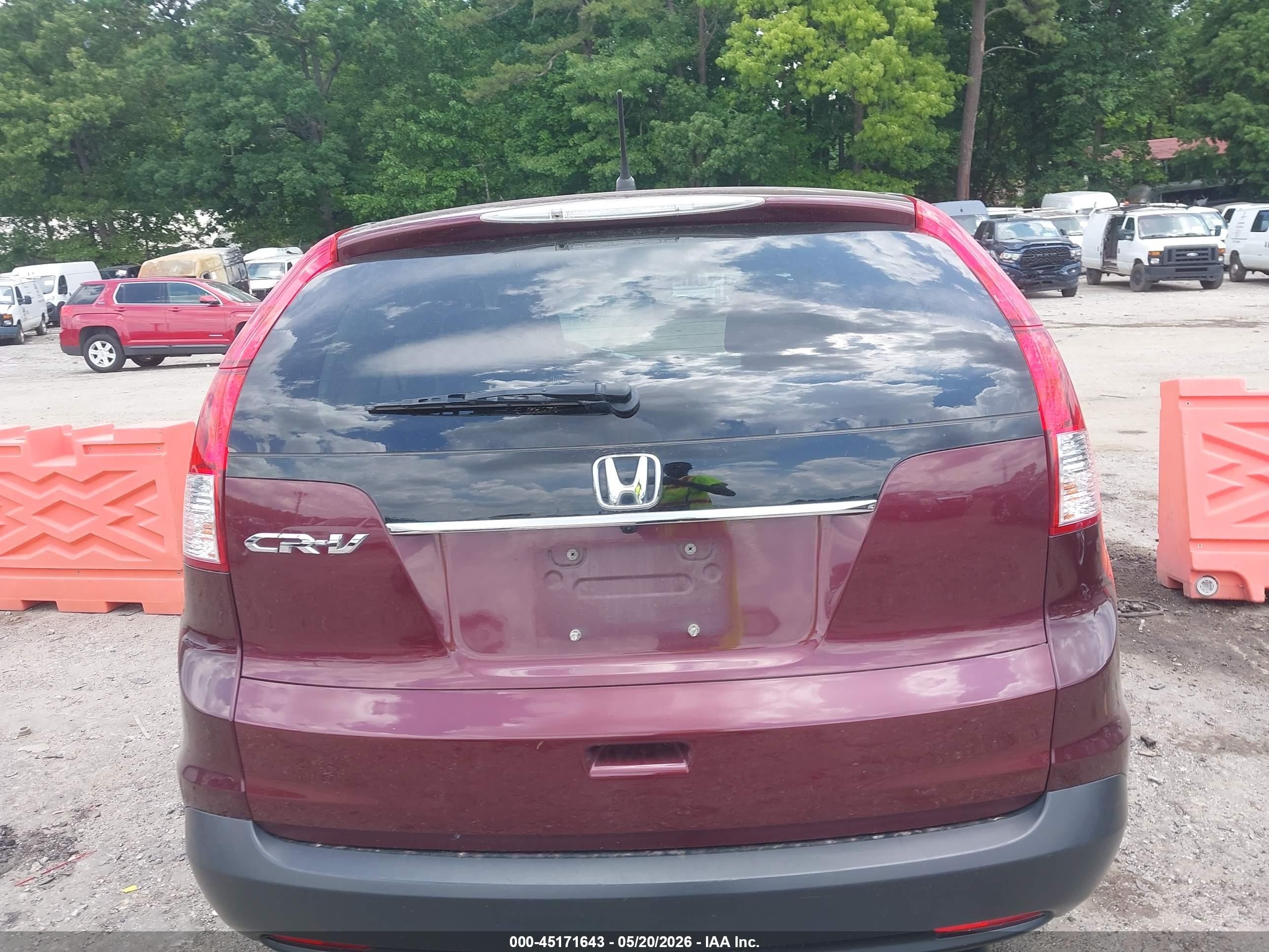 2012 Honda Cr-v Ex Бордовый vin: 5J6RM3H5XCL019343