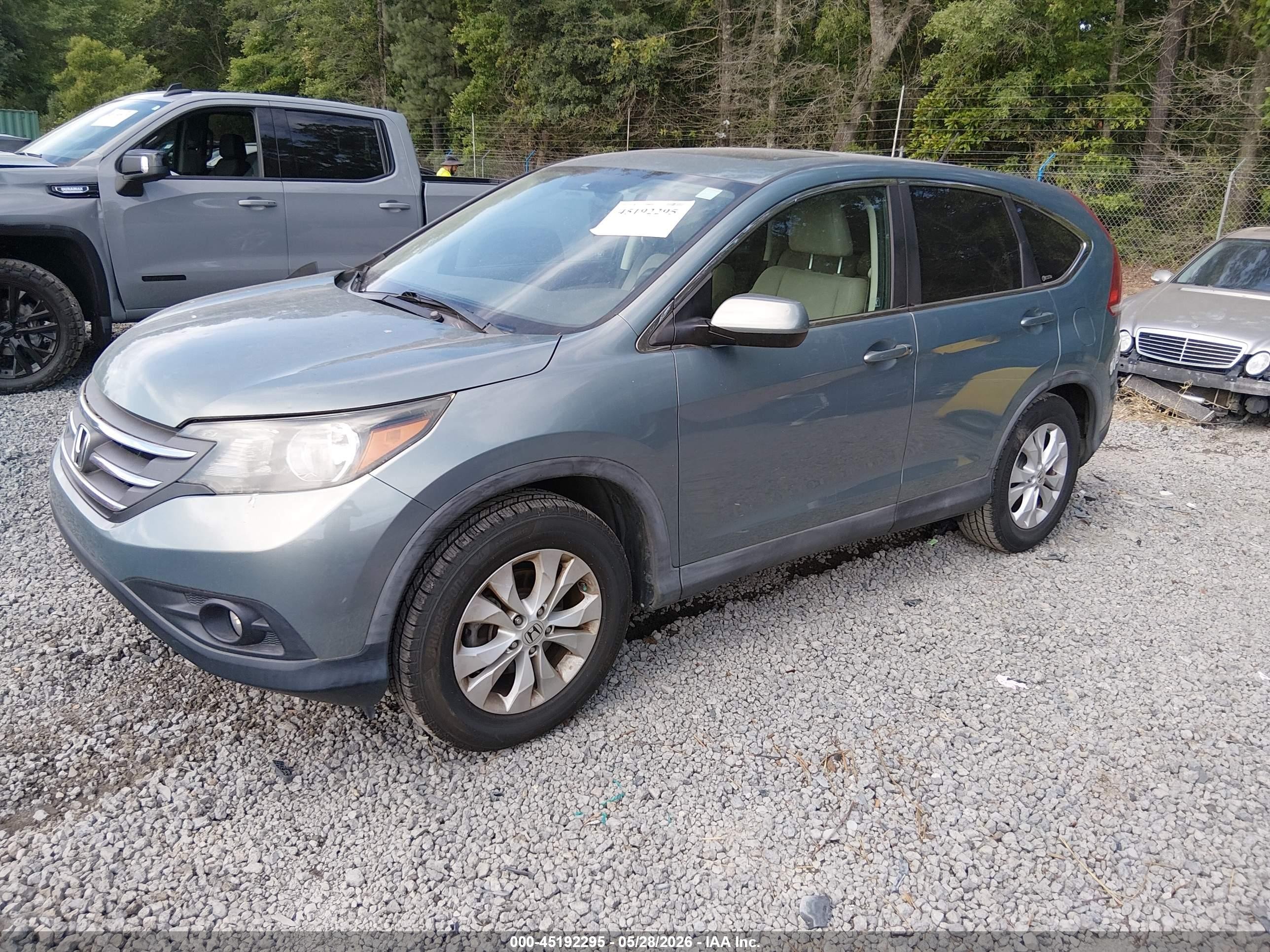 2012 Honda Cr-v Ex Beige vin: 5J6RM3H5XCL024817