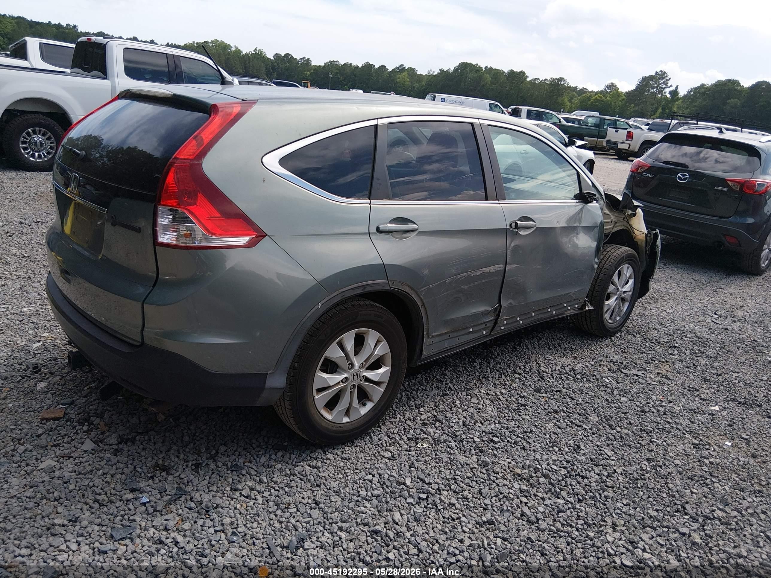 2012 Honda Cr-v Ex Beige vin: 5J6RM3H5XCL024817
